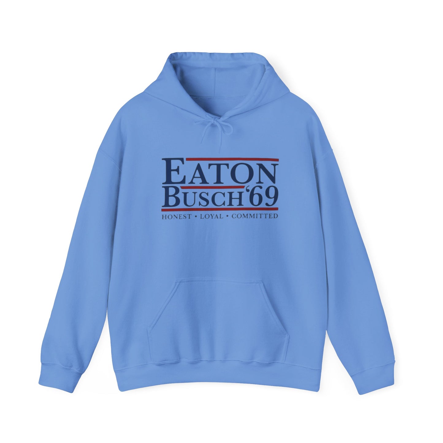 Political 69' Eaton/Busch Heavy Blend Hoodie - Unisex, Cozy Sweatshirt for