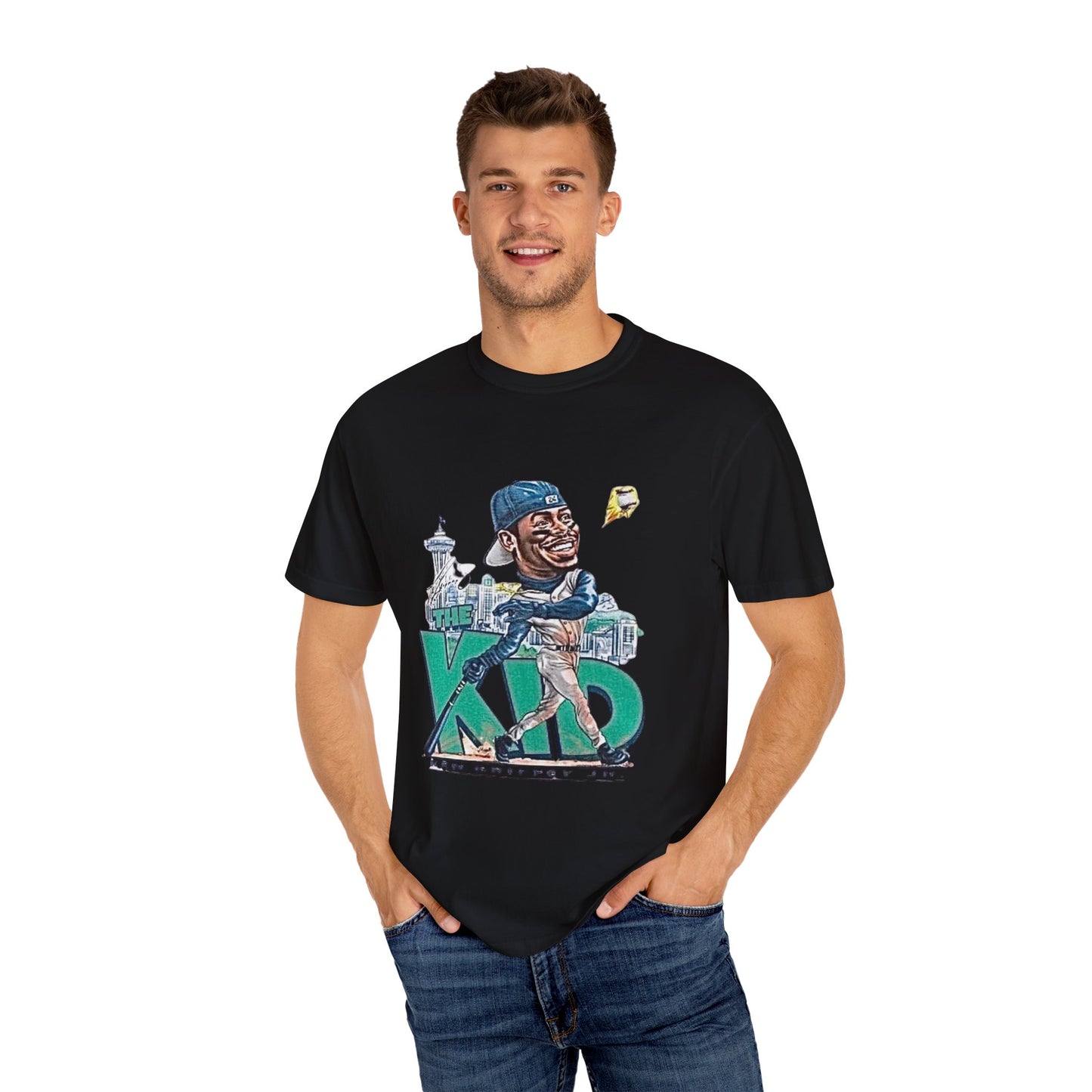 Ken Griffey Jr. Swing Home Run Seattle Mariners, MLB The Kid Tee, Baseball