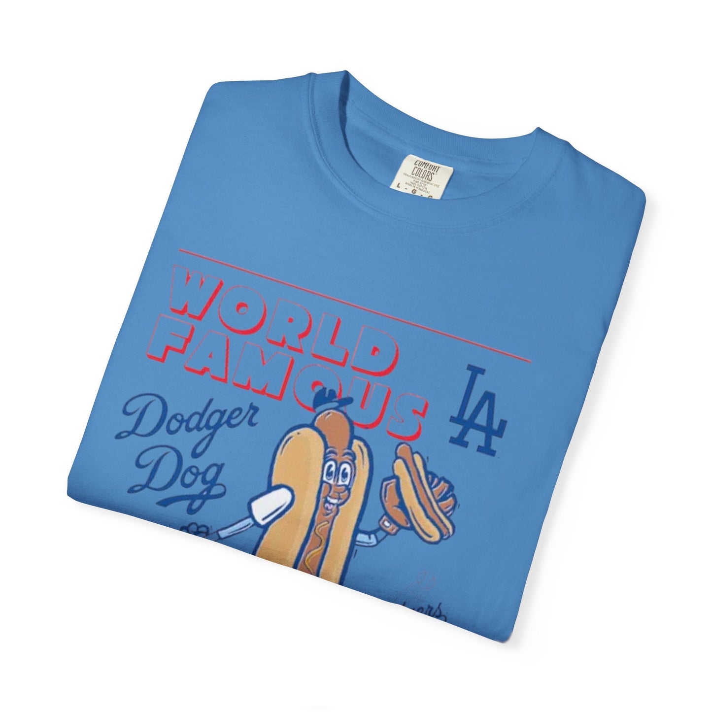MLB Dodger Stadium Hotdog Man Unisex Tee, Famous Cuisine, Dodgers Baseball Fan