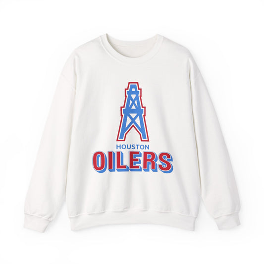 Houston Oilers Throwback Sweatshirt, Unisex NFL Football Crewneck, Vintage 1960