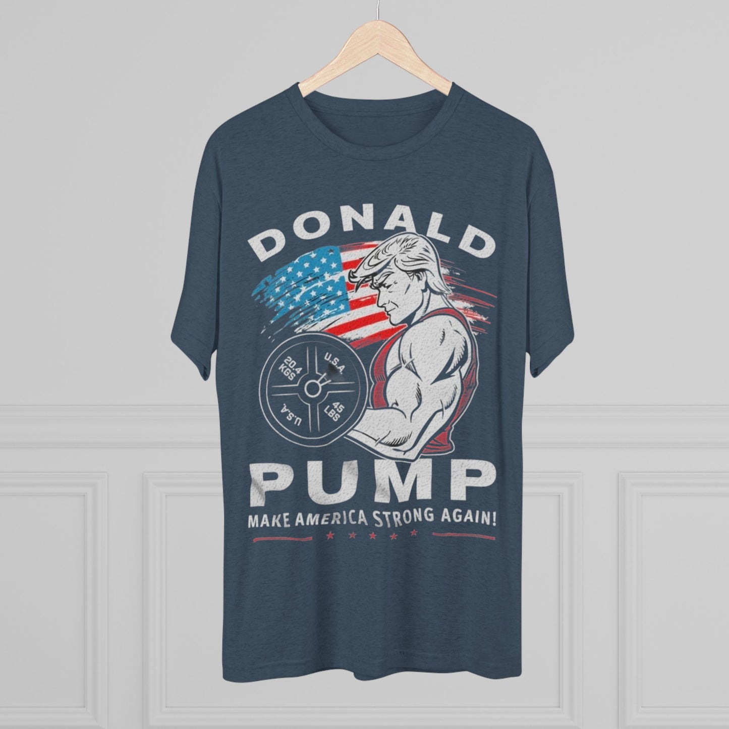 Donald “Pump” Trump 2024 President Lifting Weights Tee, Unisex Workout