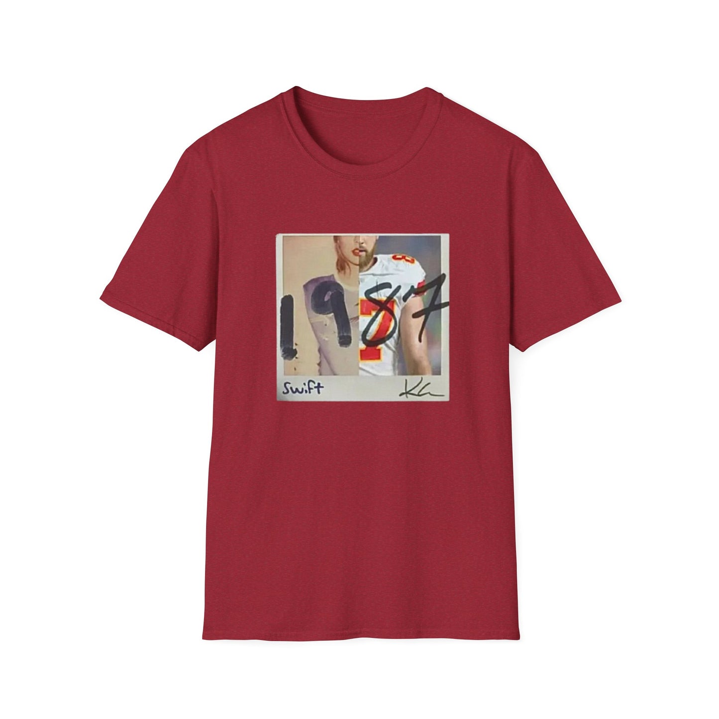 Swiftie x Chiefs Love Tee | 1989 Album CD & Kelce 87 Jersey Mashup Shirt