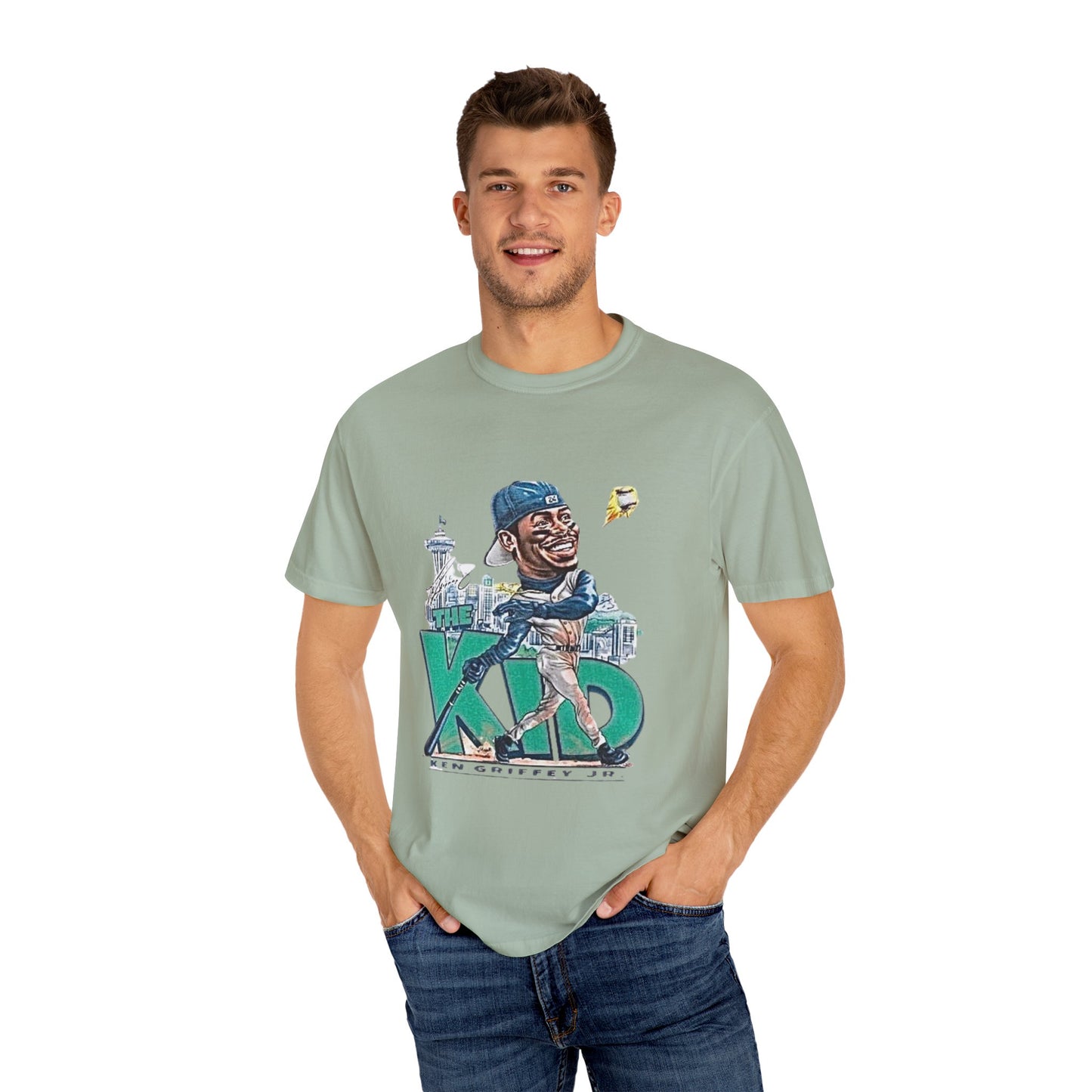 Ken Griffey Jr. Swing Home Run Seattle Mariners, MLB The Kid Tee, Baseball