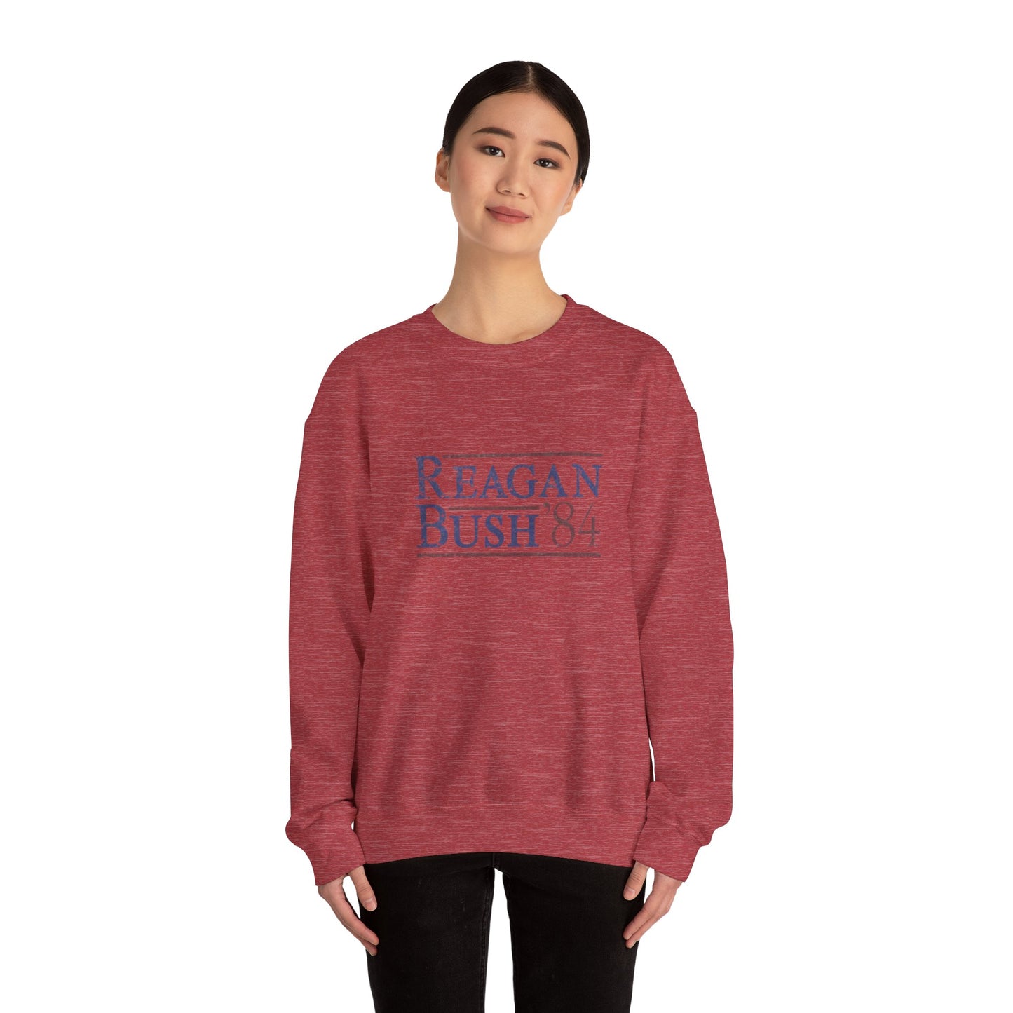 Political Campaign Reagan/Bush 84 Presidential USA Sweatshirt, Unisex Crewneck