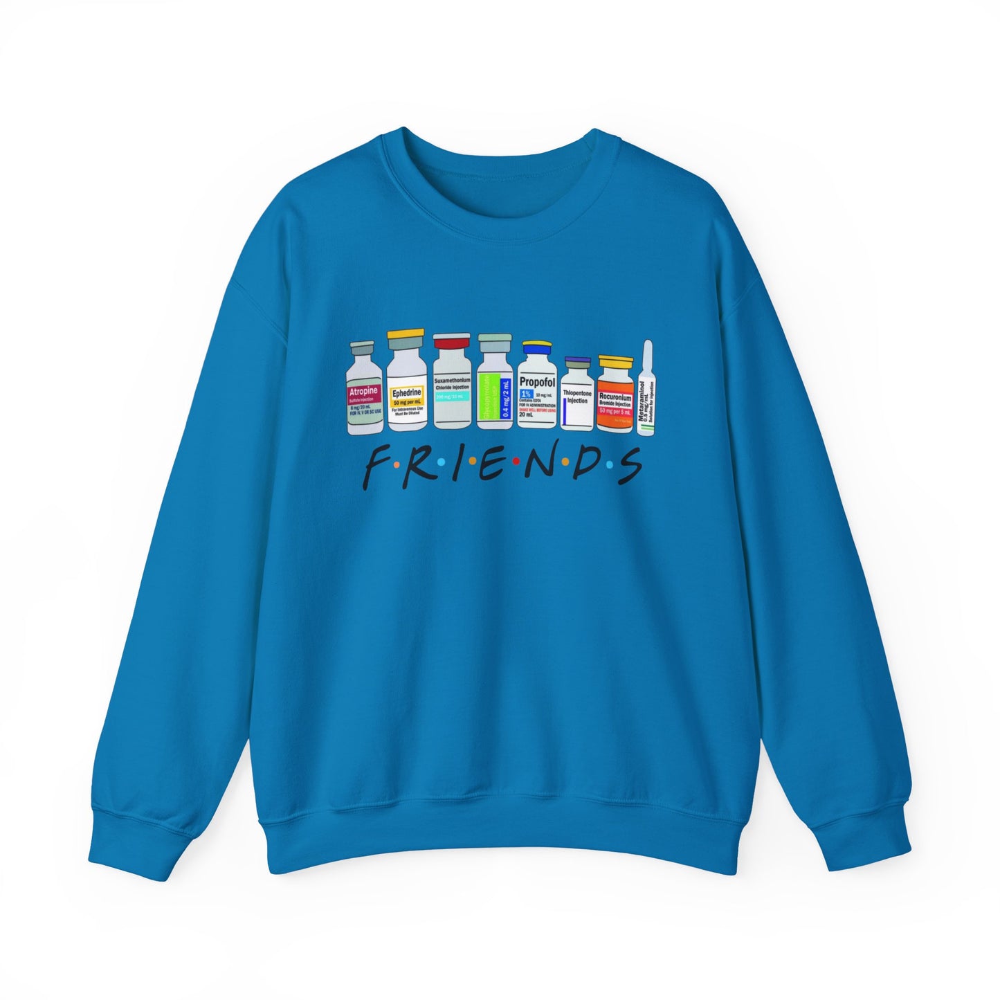 Medical Sedation Friends Healthcare RN Unisex Heavy Blend™ Crewneck Sweatshirt