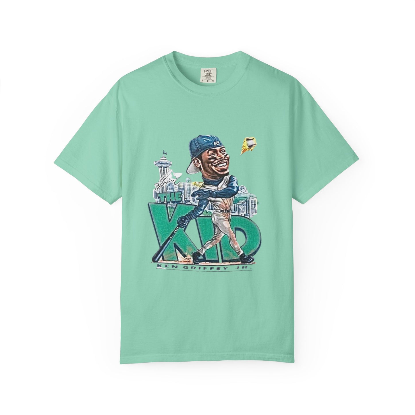 Ken Griffey Jr. Swing Home Run Seattle Mariners, MLB The Kid Tee, Baseball