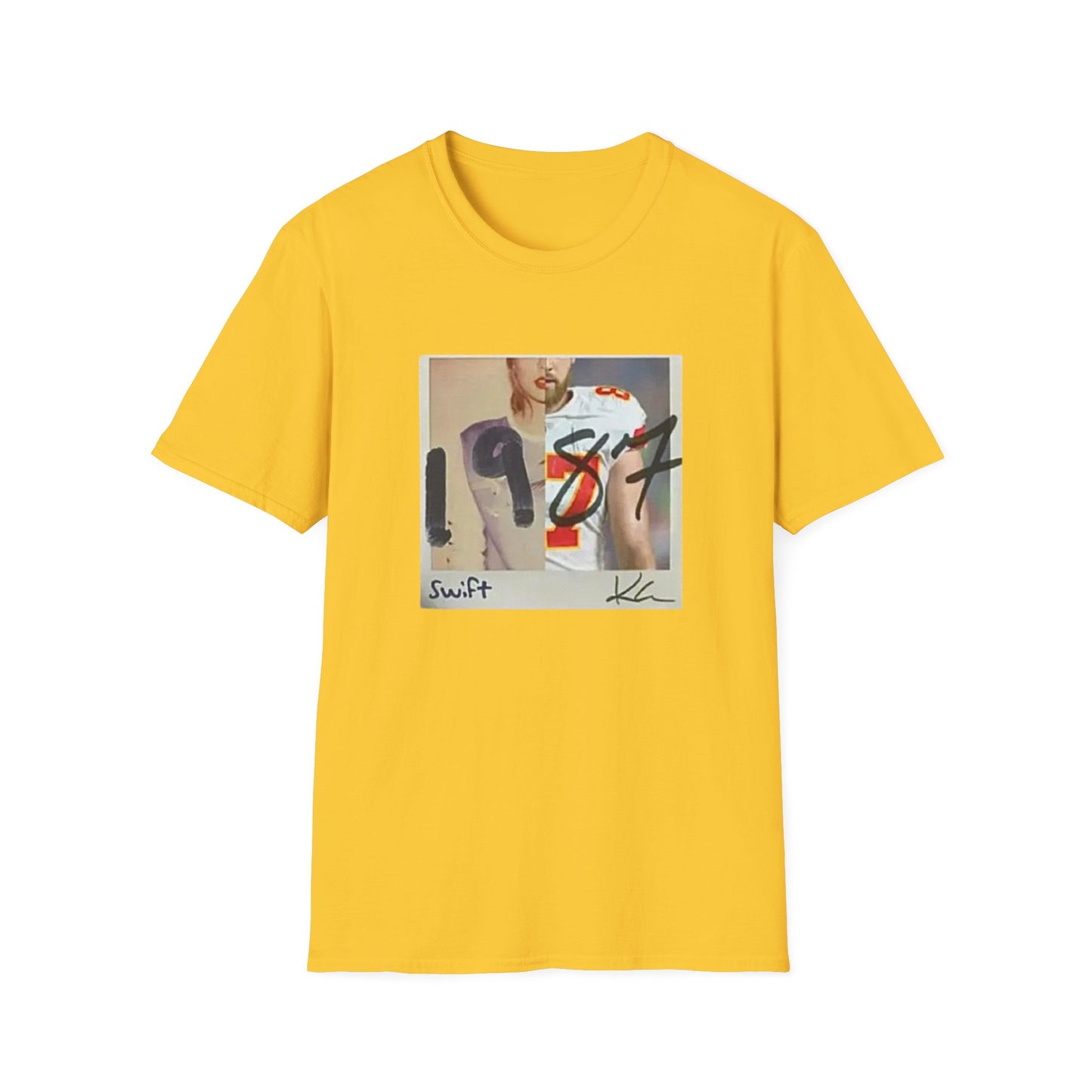 Swiftie x Chiefs Love Tee | 1989 Album CD & Kelce 87 Jersey Mashup Shirt