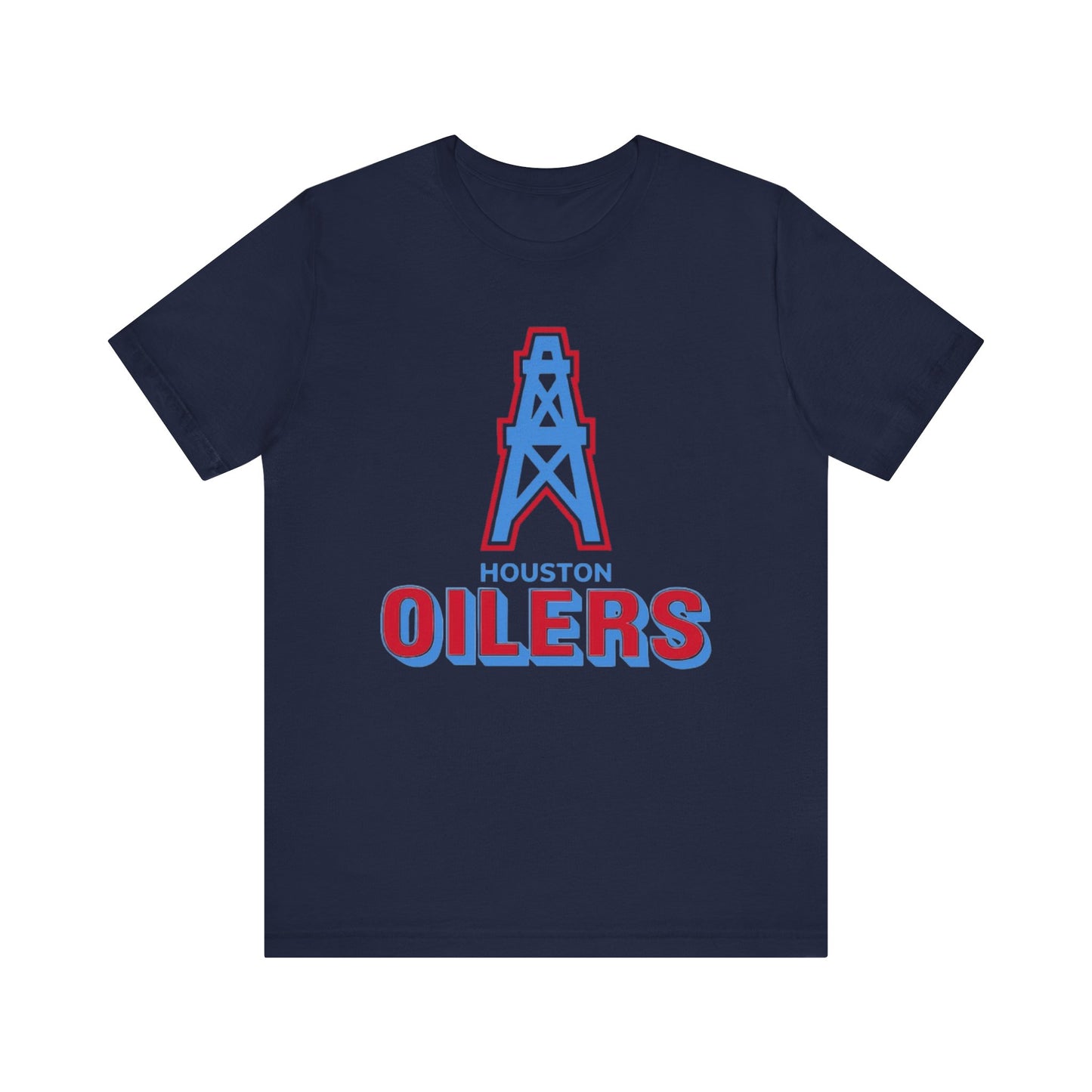 Houston Oilers Throwback Tee, NFL Unisex Jersey Short Sleeve Shirt, Vintage