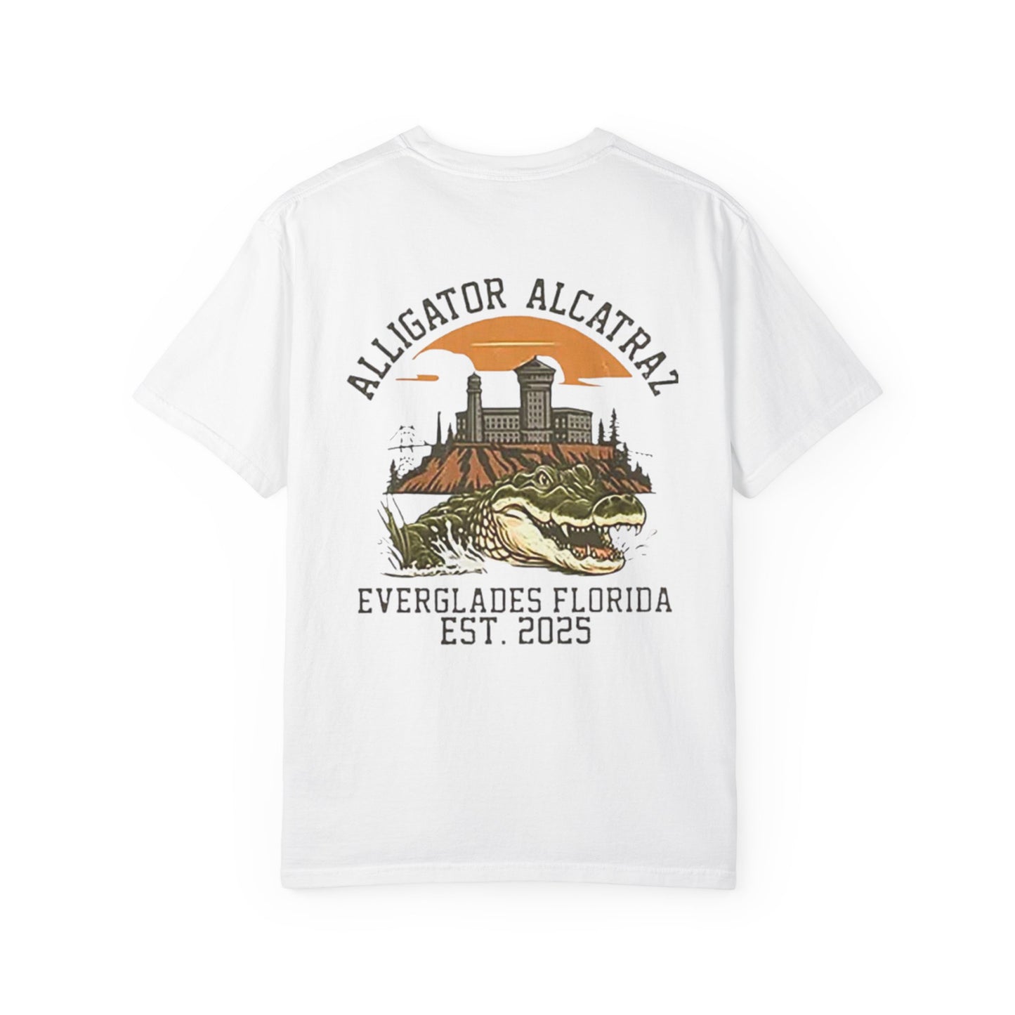 MAGA Alligator Alcatraz Patriotic Trump T-shirt, USA Florida ICE Detention,