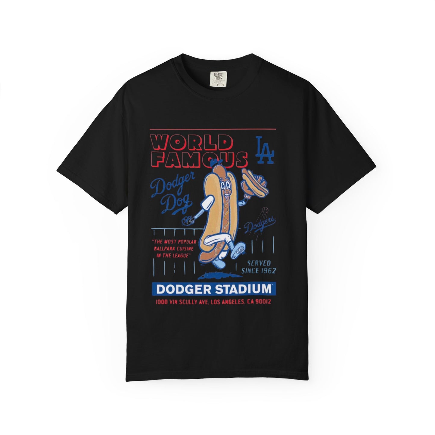 MLB Dodger Stadium Hotdog Man Unisex Tee, Famous Cuisine, Dodgers Baseball Fan