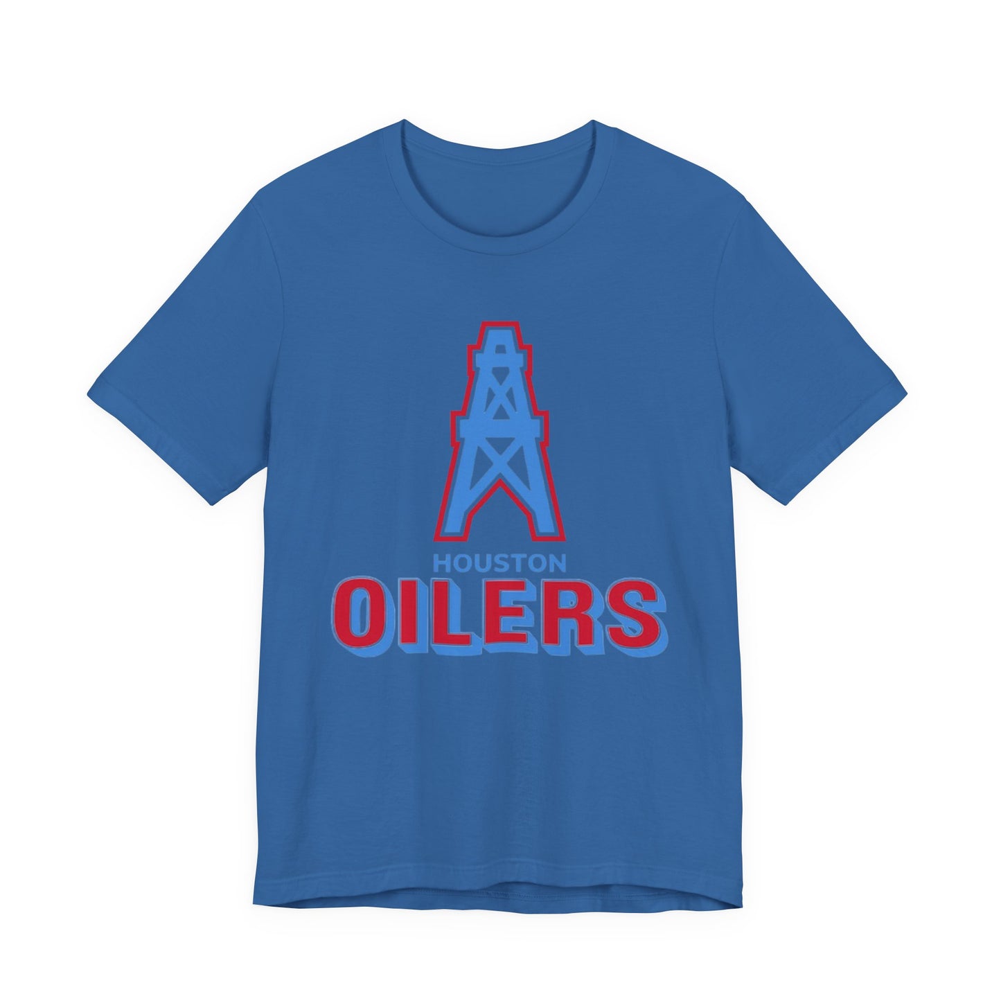 Houston Oilers Throwback Tee, NFL Unisex Jersey Short Sleeve Shirt, Vintage