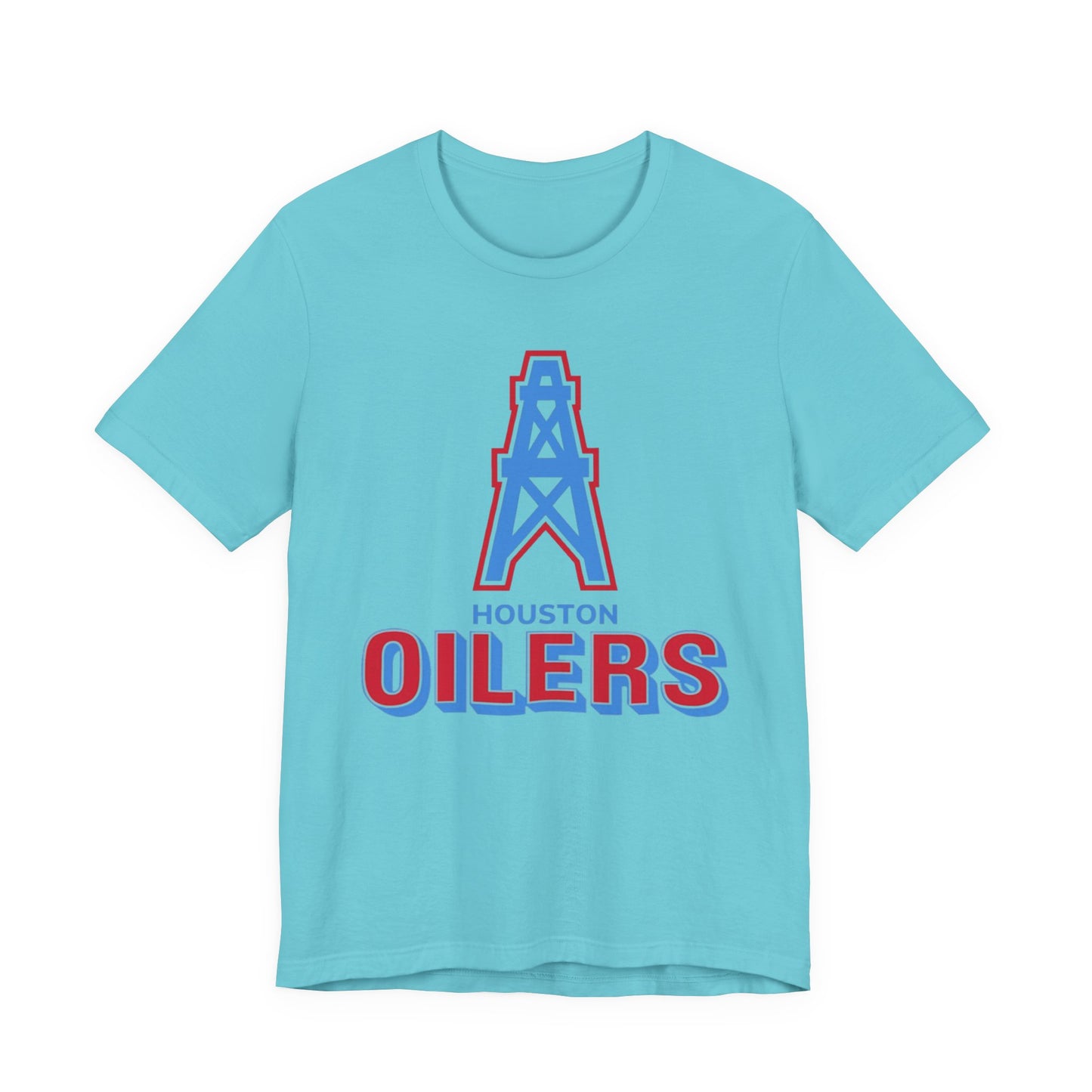 Houston Oilers Throwback Tee, NFL Unisex Jersey Short Sleeve Shirt, Vintage
