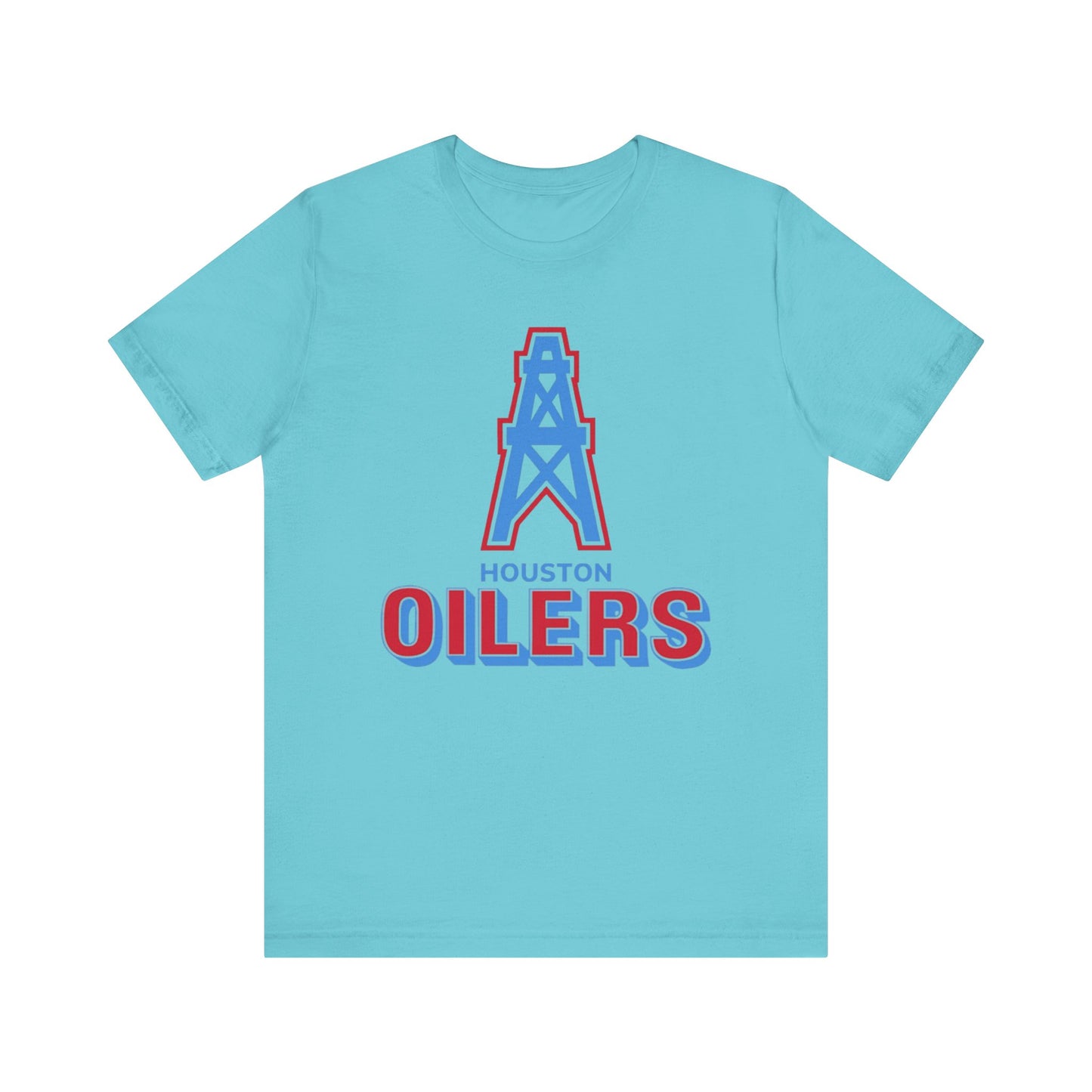 Houston Oilers Throwback Tee, NFL Unisex Jersey Short Sleeve Shirt, Vintage