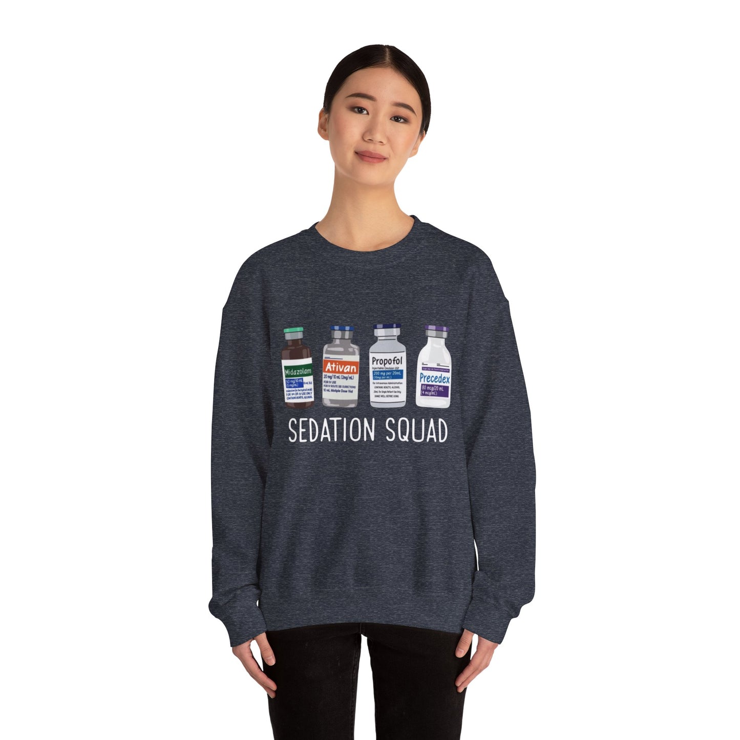 Funny Nurse Sedation Medicine Humor Sweatshirt, HealthCare Humor Gift, Medical,