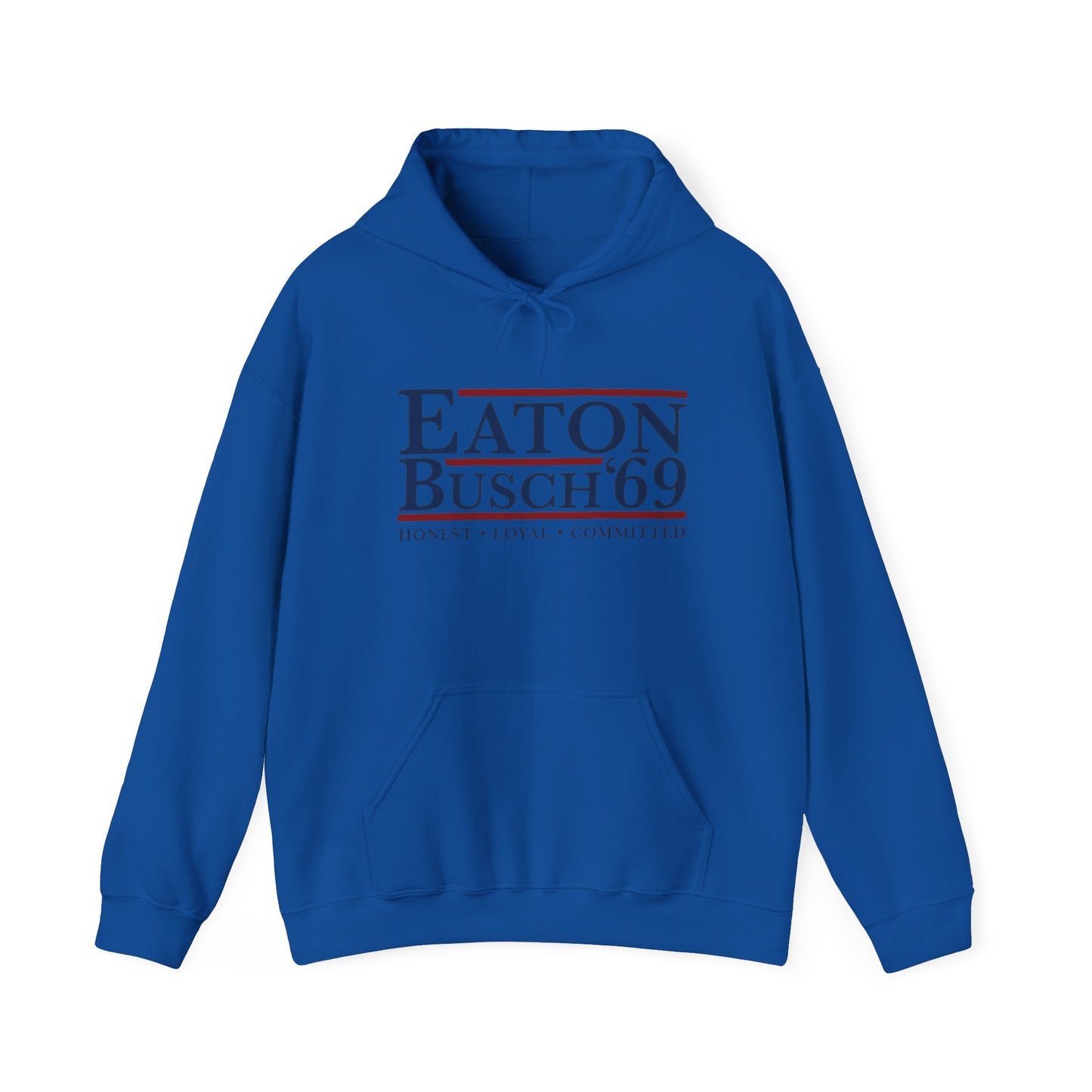 Political 69' Eaton/Busch Heavy Blend Hoodie - Unisex, Cozy Sweatshirt for