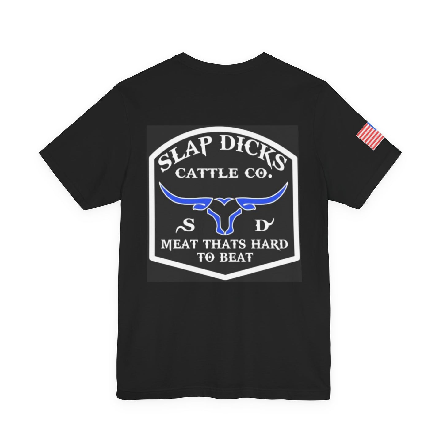 Slap Dicks Cattle Co Meat Thats Hard Funny Tee, Unisex T-Shirt, Comic Graphic