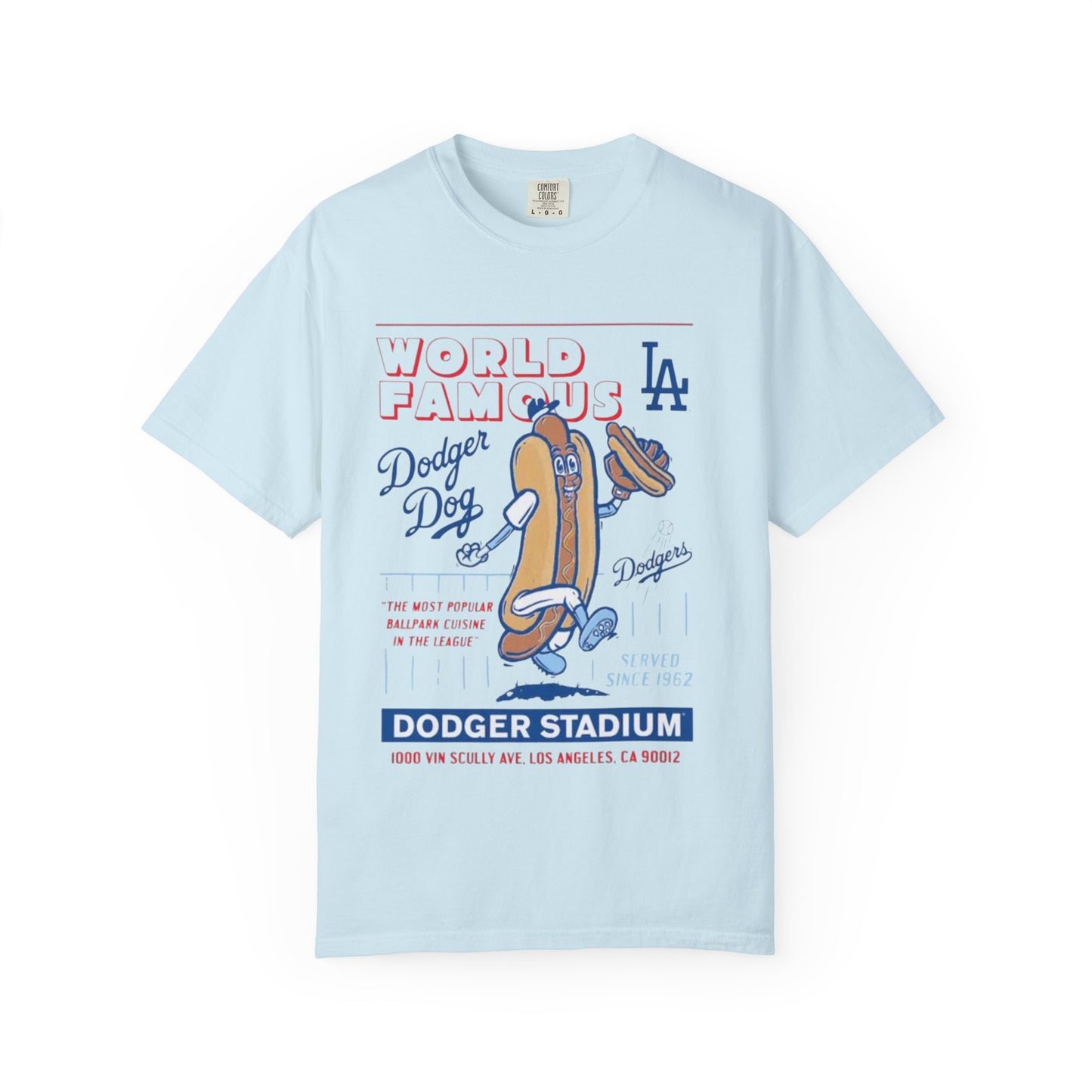 MLB Dodger Stadium Hotdog Man Unisex Tee, Famous Cuisine, Dodgers Baseball Fan