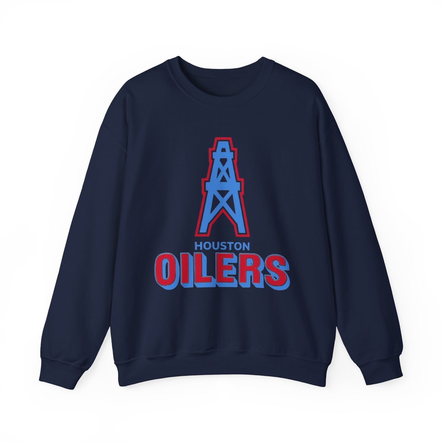 Houston Oilers Throwback Sweatshirt, Unisex NFL Football Crewneck, Vintage 1960