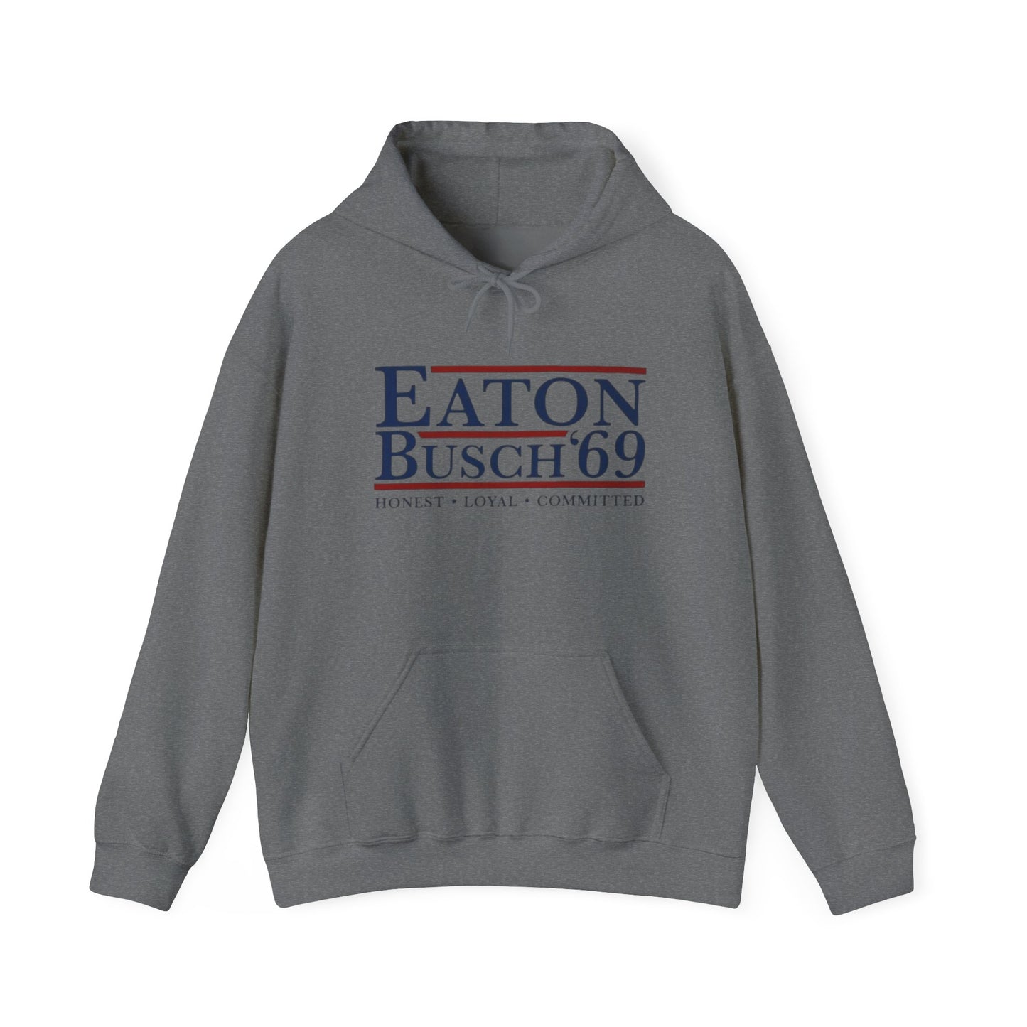 Political 69' Eaton/Busch Heavy Blend Hoodie - Unisex, Cozy Sweatshirt for