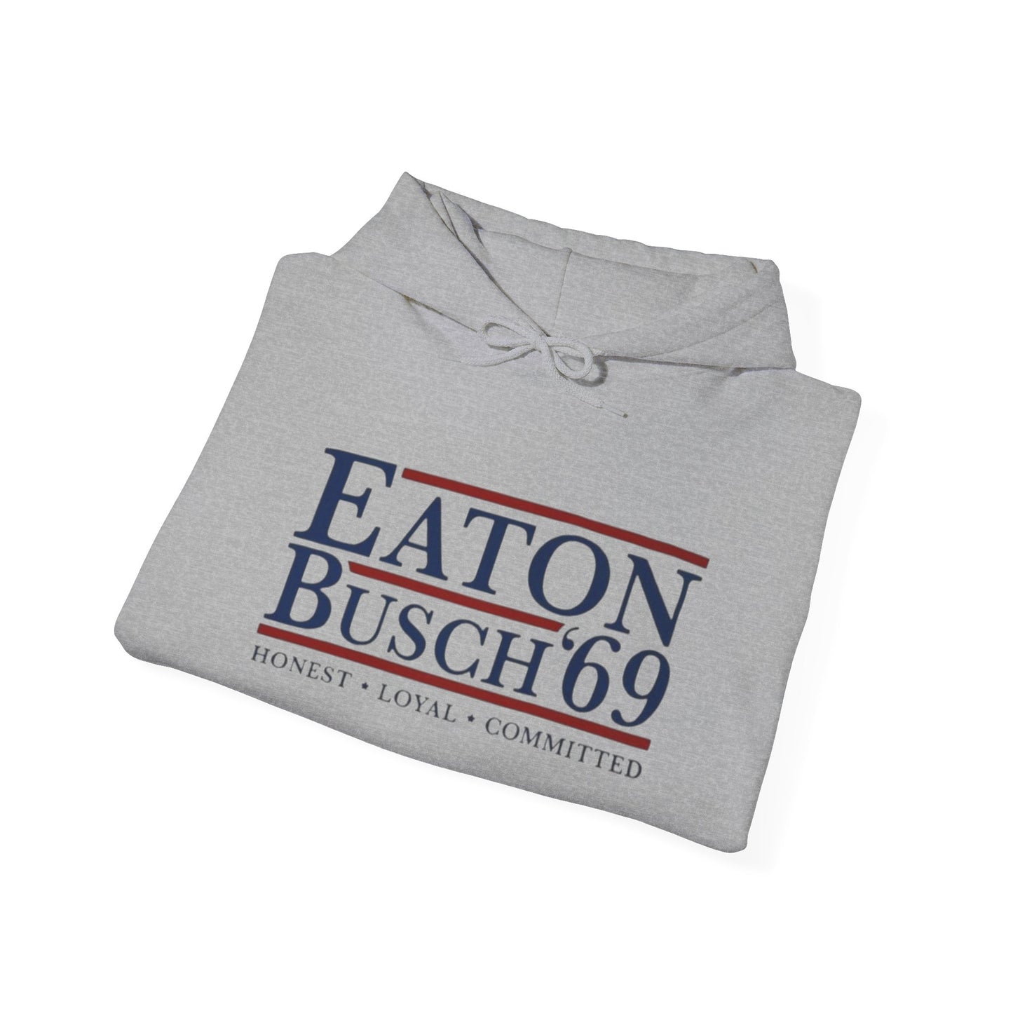 Political 69' Eaton/Busch Heavy Blend Hoodie - Unisex, Cozy Sweatshirt for