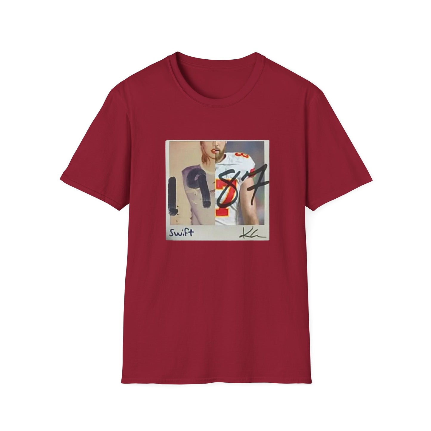 Swiftie x Chiefs Love Tee | 1989 Album CD & Kelce 87 Jersey Mashup Shirt