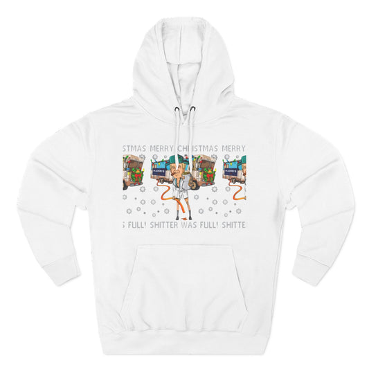 Christmas Vacation Three-Panel Hoodie, Funny Holiday Fleece Sweatshirt, Gift for