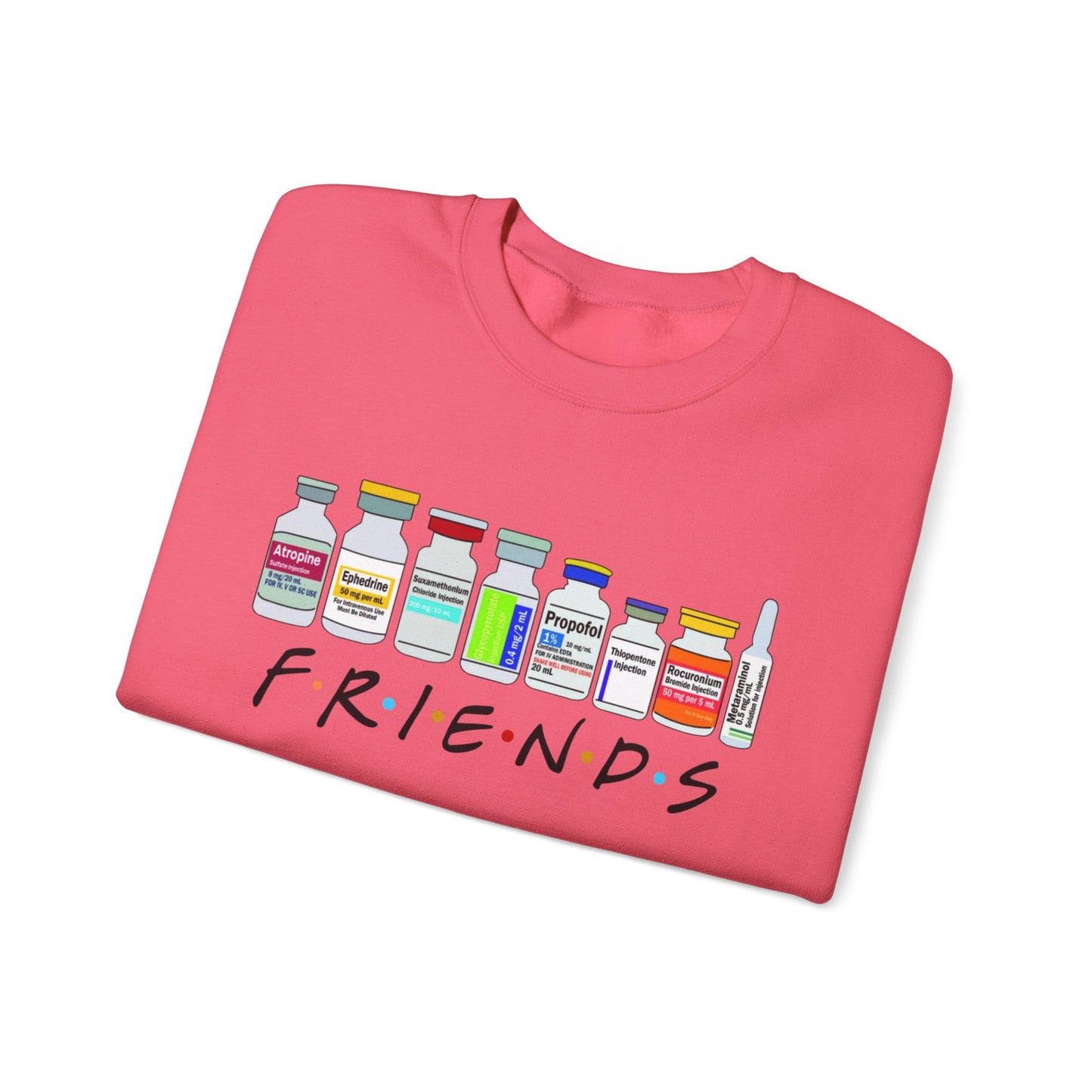 Medical Sedation Friends Healthcare RN Unisex Heavy Blend™ Crewneck Sweatshirt