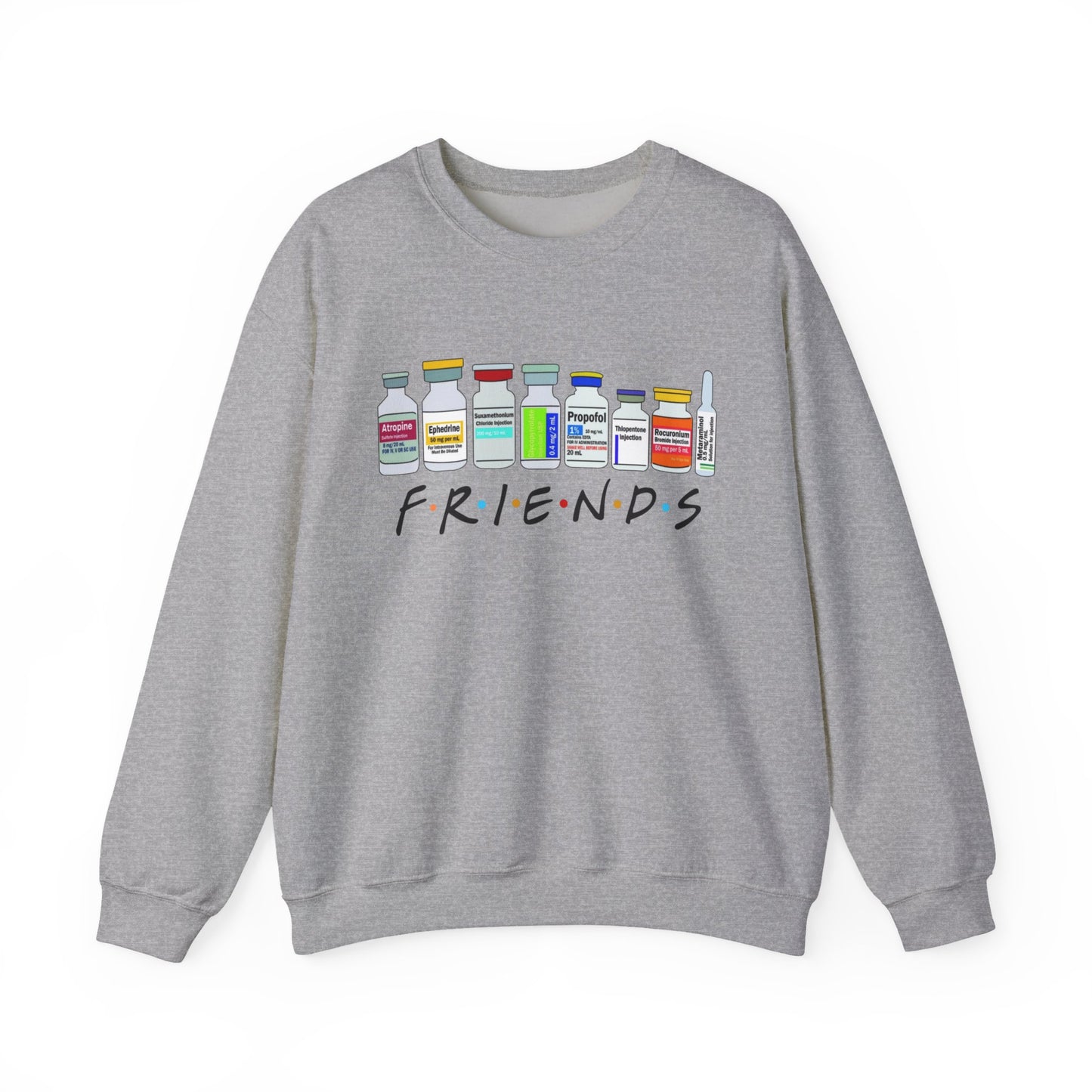 Medical Sedation Friends Healthcare RN Unisex Heavy Blend™ Crewneck Sweatshirt