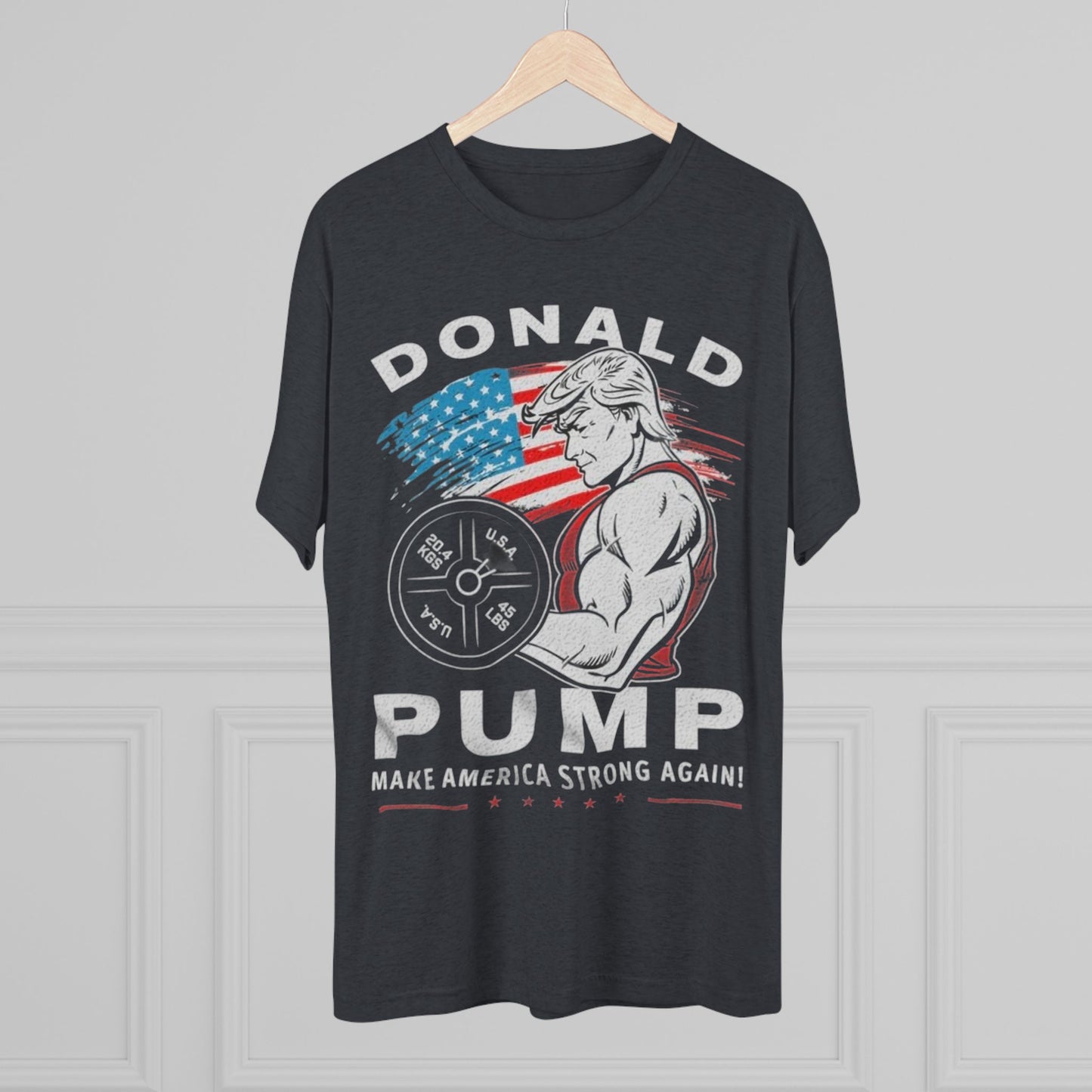 Donald “Pump” Trump 2024 President Lifting Weights Tee, Unisex Workout