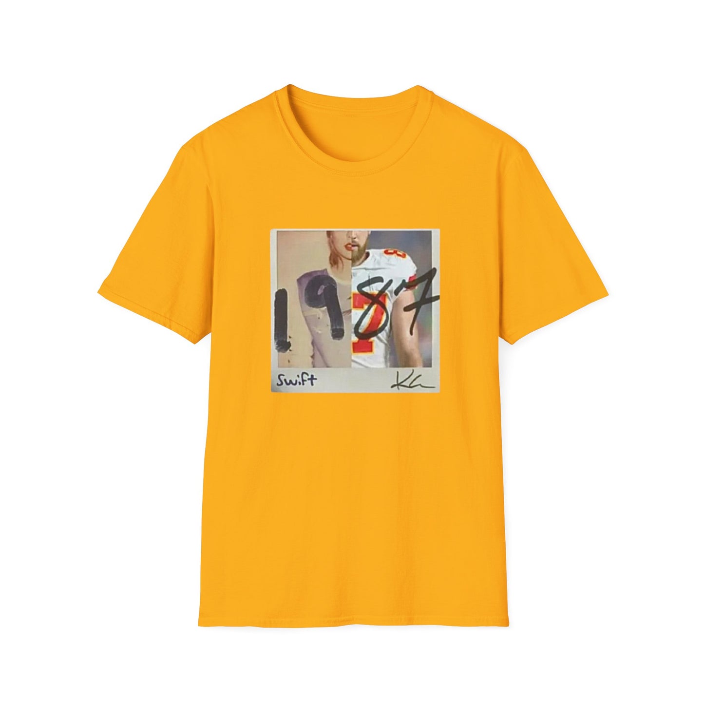 Swiftie x Chiefs Love Tee | 1989 Album CD & Kelce 87 Jersey Mashup Shirt