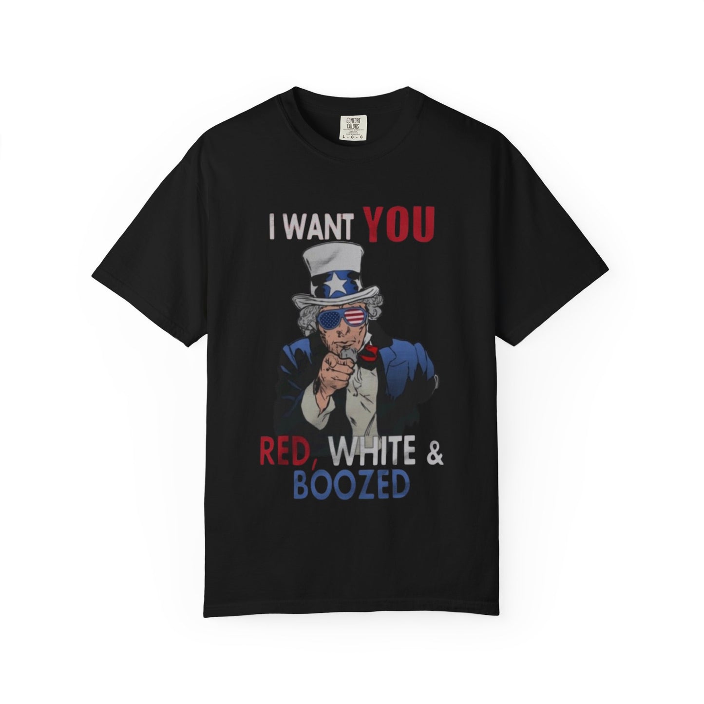 Uncle Sam Patriotic Tee, Red White and Boozed Shirt, July 4th Party T-shirt,