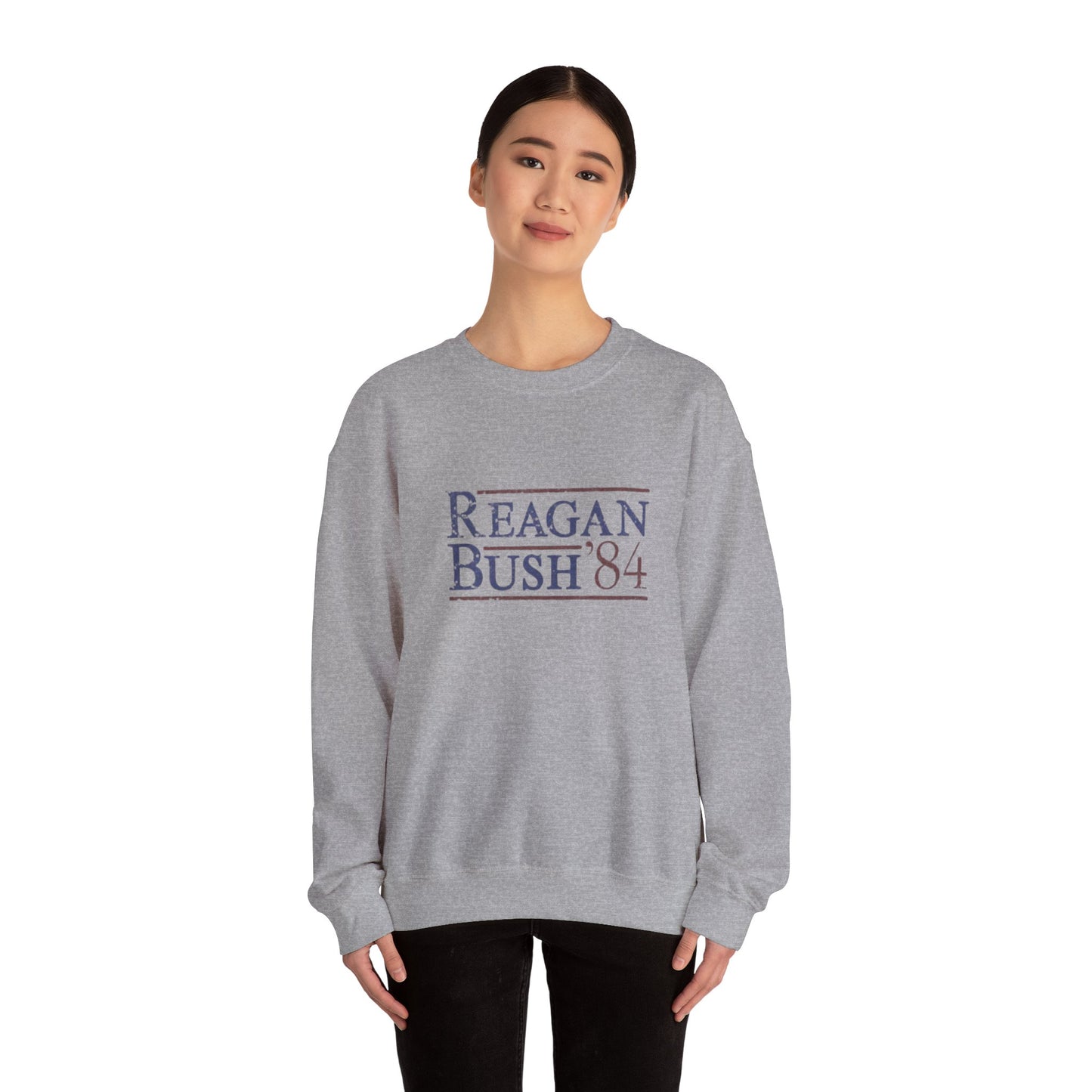 Political Campaign Reagan/Bush 84 Presidential USA Sweatshirt, Unisex Crewneck