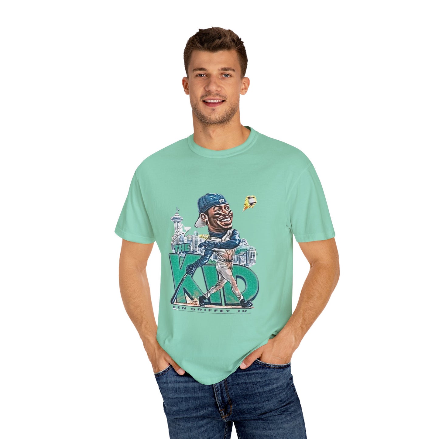 Ken Griffey Jr. Swing Home Run Seattle Mariners, MLB The Kid Tee, Baseball