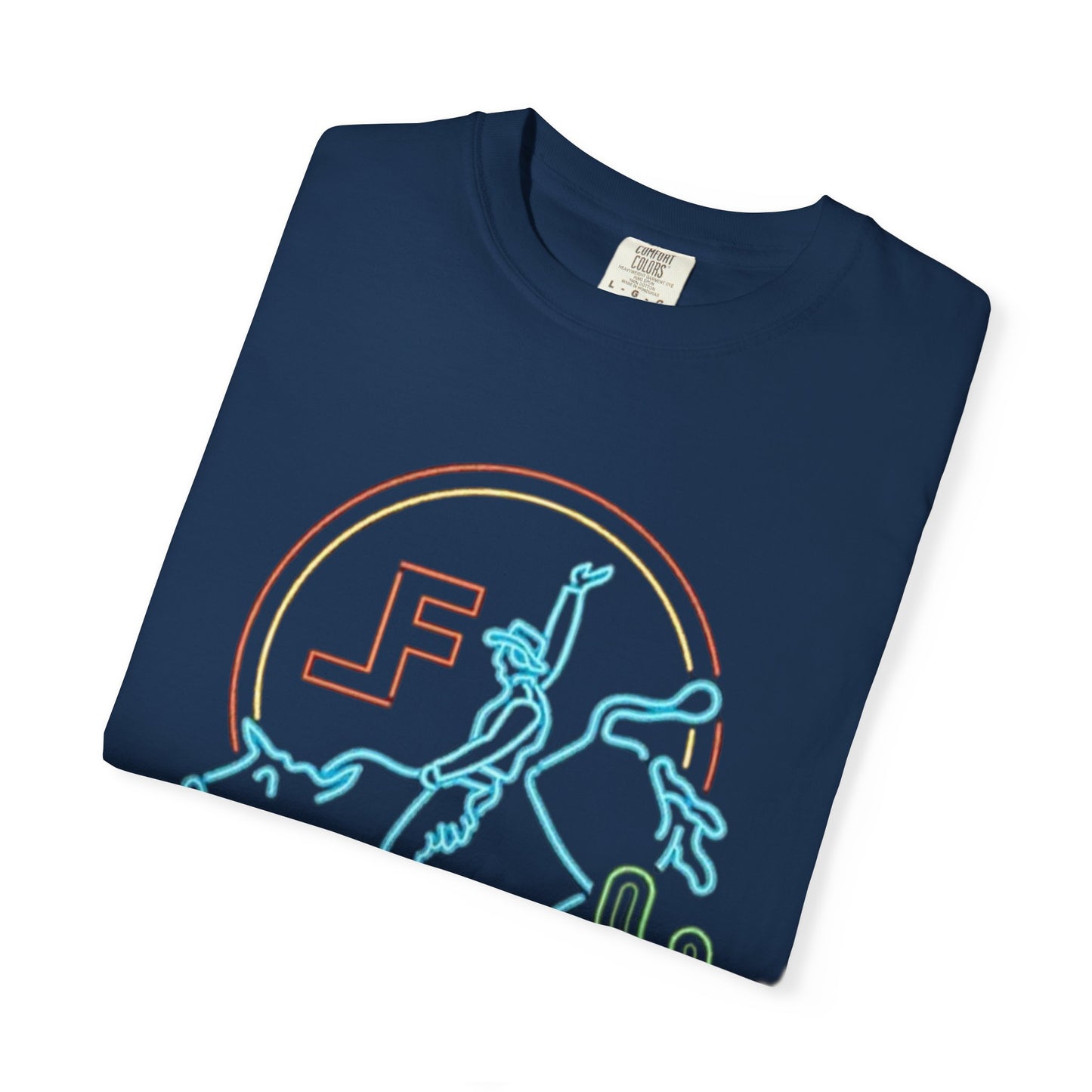 Lane Frost Bull Riding Neon Light Tee, Rodeo Bull Riding Fan Gift Unisex Legend