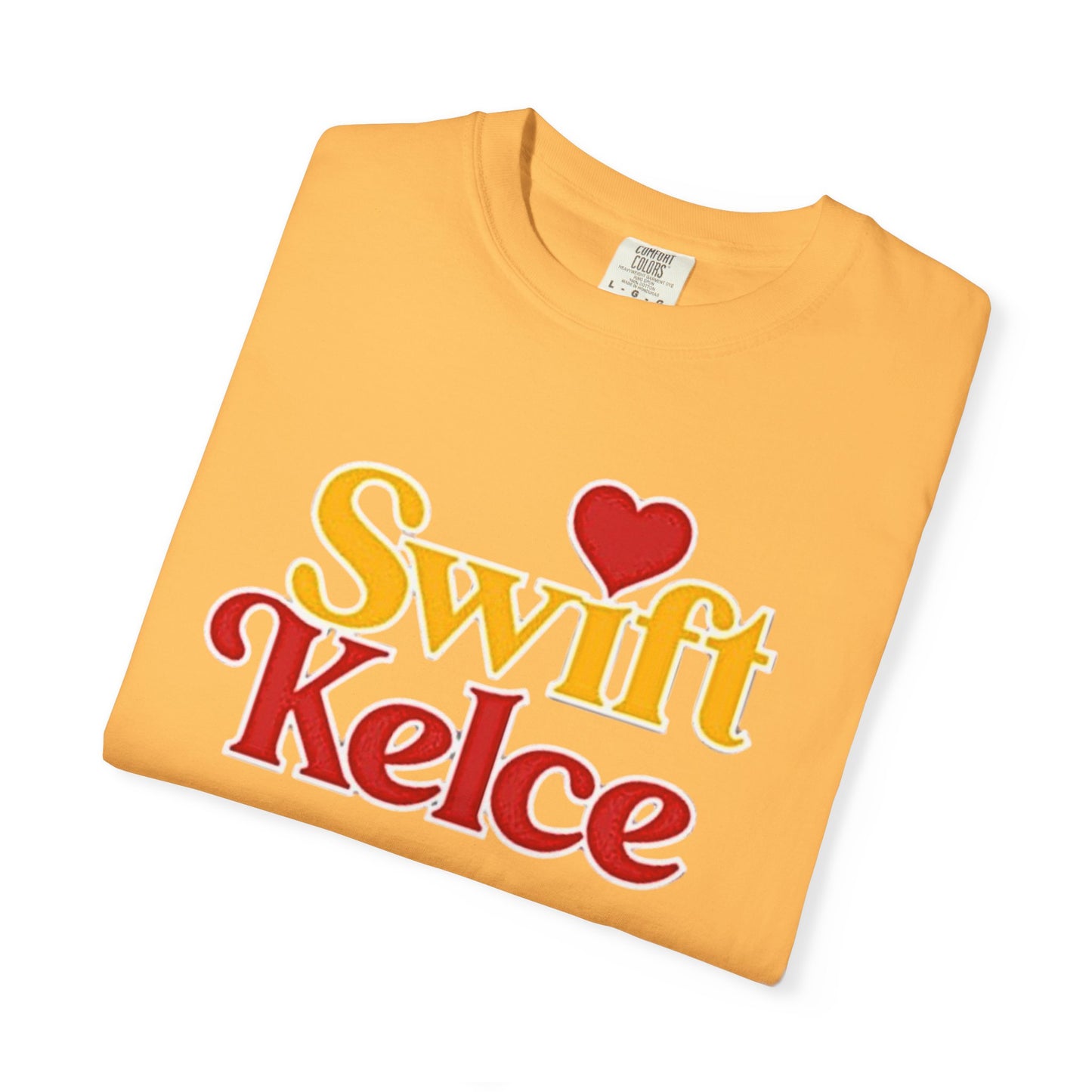 Kansas City Chiefs Football Tee, Travis Kelce #87, Swiftie Love Shirt with Heart
