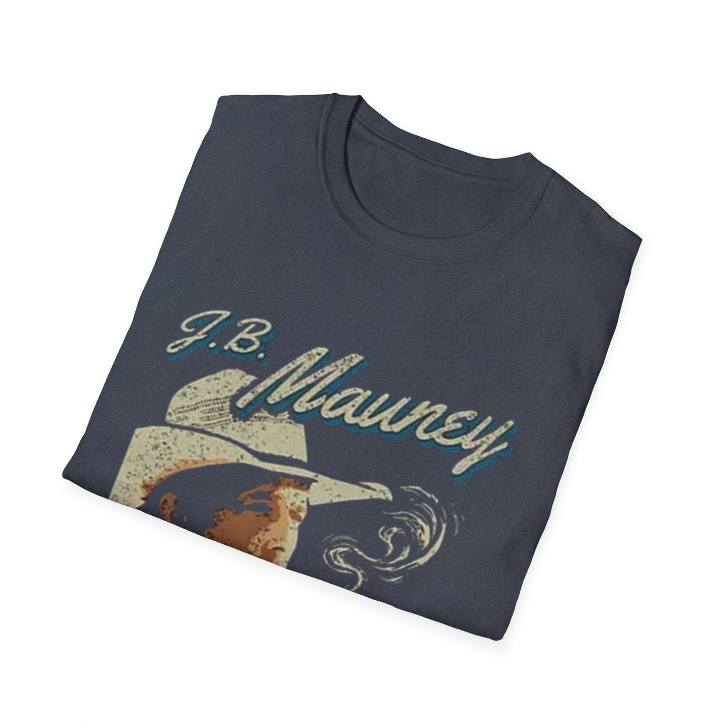 JB Mauney Bull Riding Legend Tee, Unisex T-Shirt, Cigarette Smoking Cowboy Hat