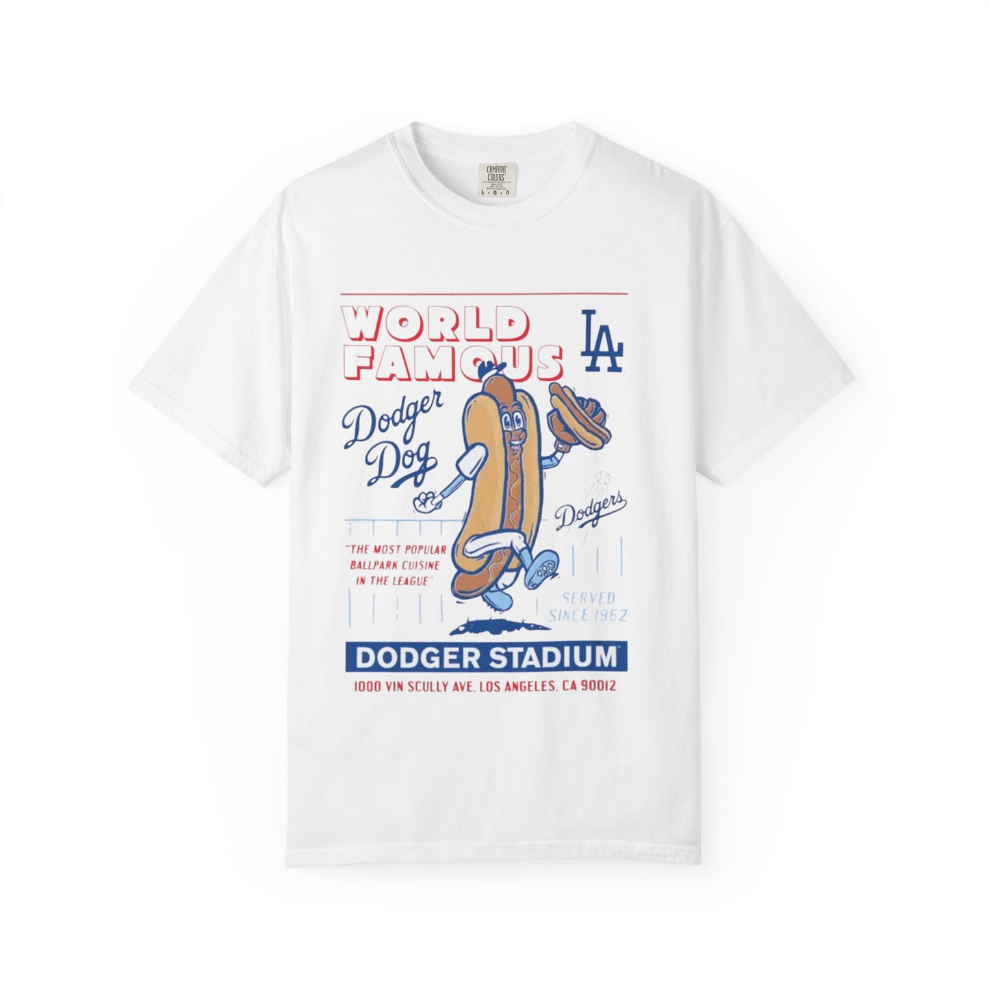 MLB Dodger Stadium Hotdog Man Unisex Tee, Famous Cuisine, Dodgers Baseball Fan