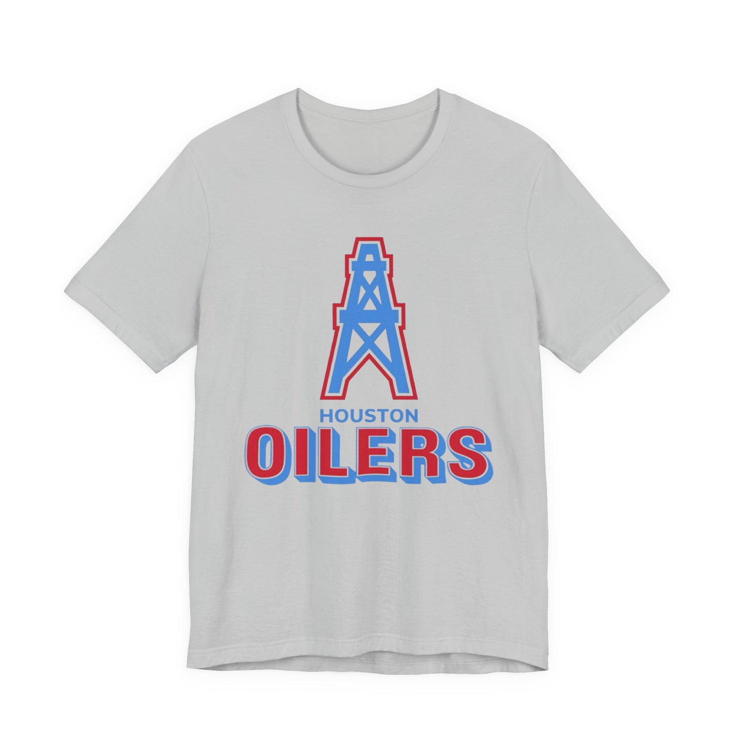 Houston Oilers Throwback Tee, NFL Unisex Jersey Short Sleeve Shirt, Vintage