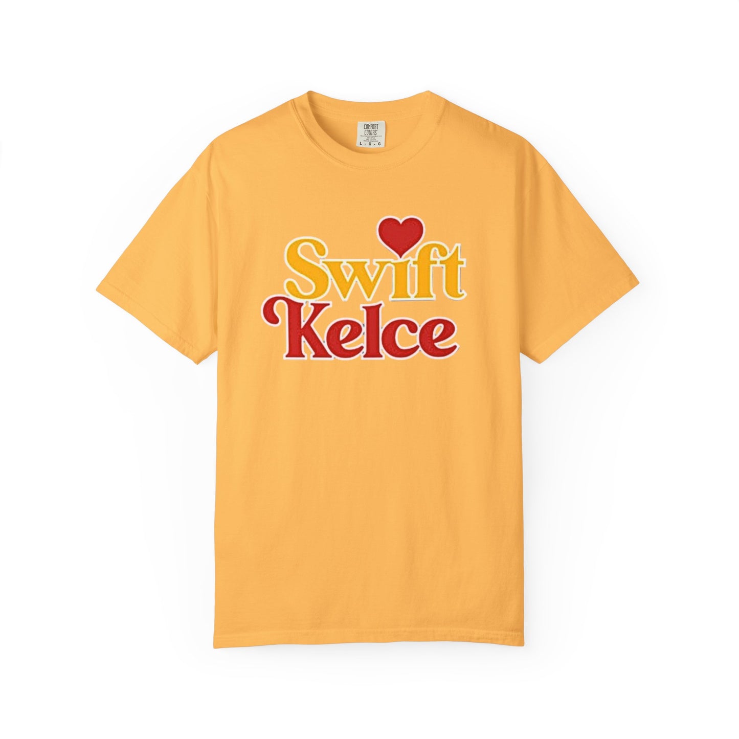 Kansas City Chiefs Football Tee, Travis Kelce #87, Swiftie Love Shirt with Heart