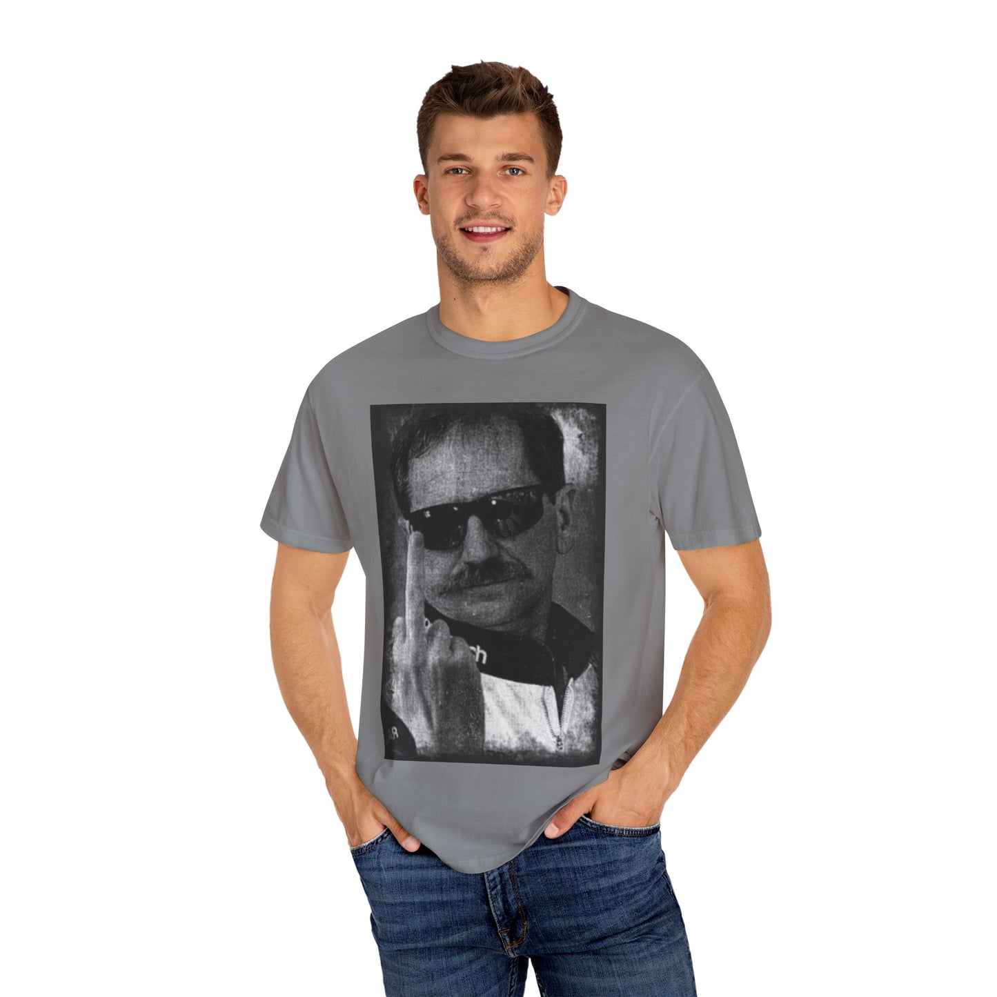 Dale Earnhardt Middle Finger Funny T-shirt, American Flag Patriotic Tee