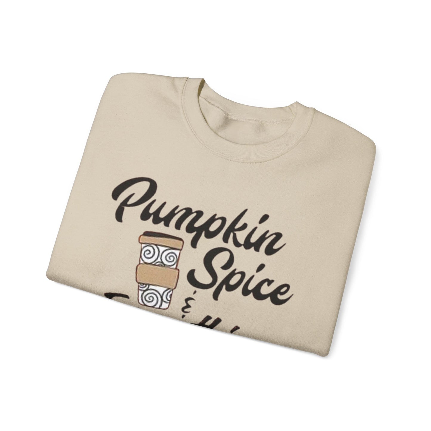 Fall Pumpkin Spice & Everything Nice Latte Fall Lover Gift, Unisex Sweatshirt,