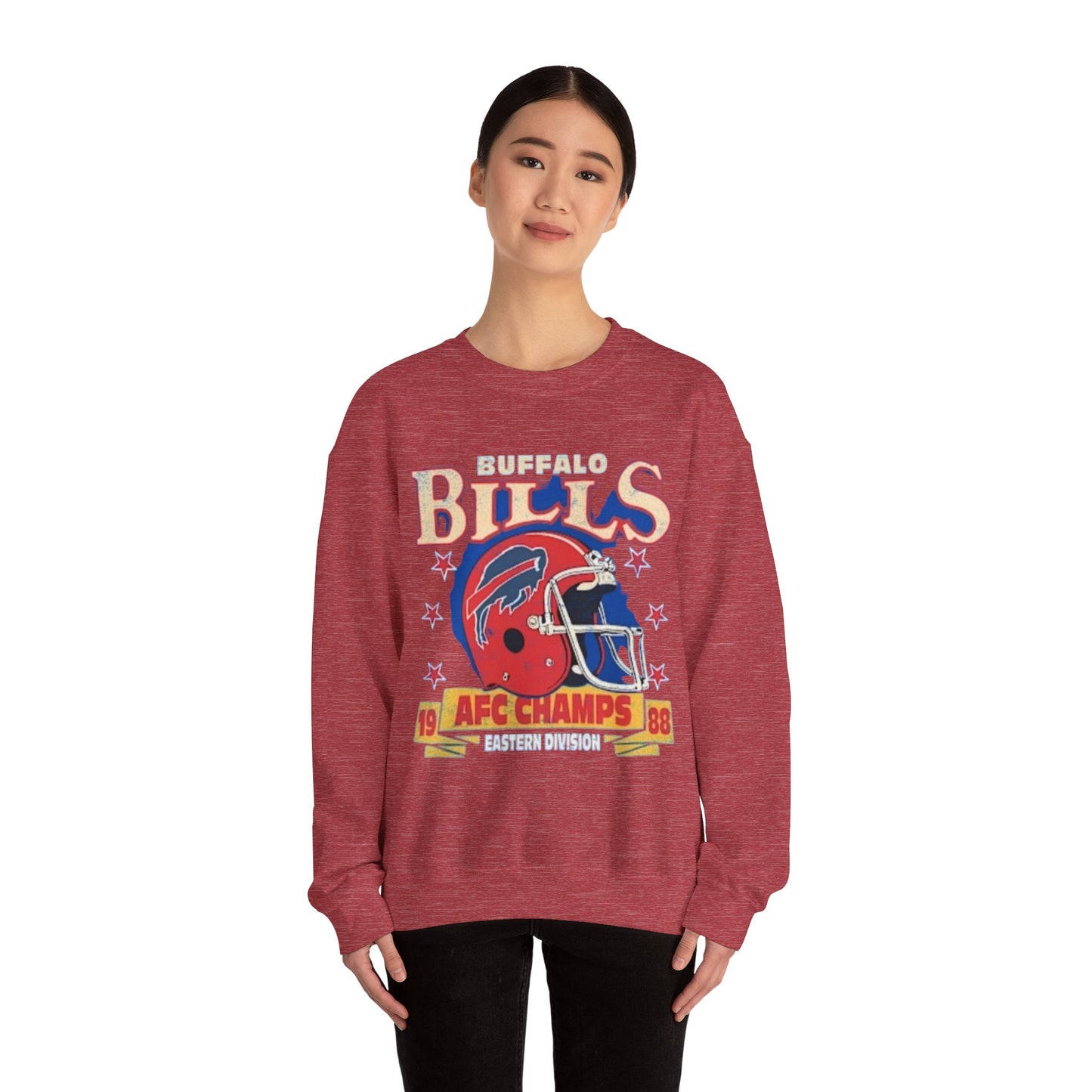 Buffalo Bills AFC Champions Sweatshirt, Vintage Retro Unisex Top, 1988 Champs