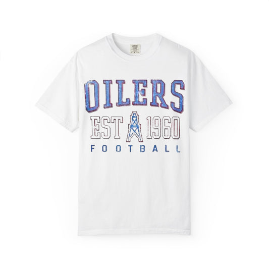 Classic Houston Oilers Football, Vintage NFL T-Shirt, Est. 1960 Oilers, Titans