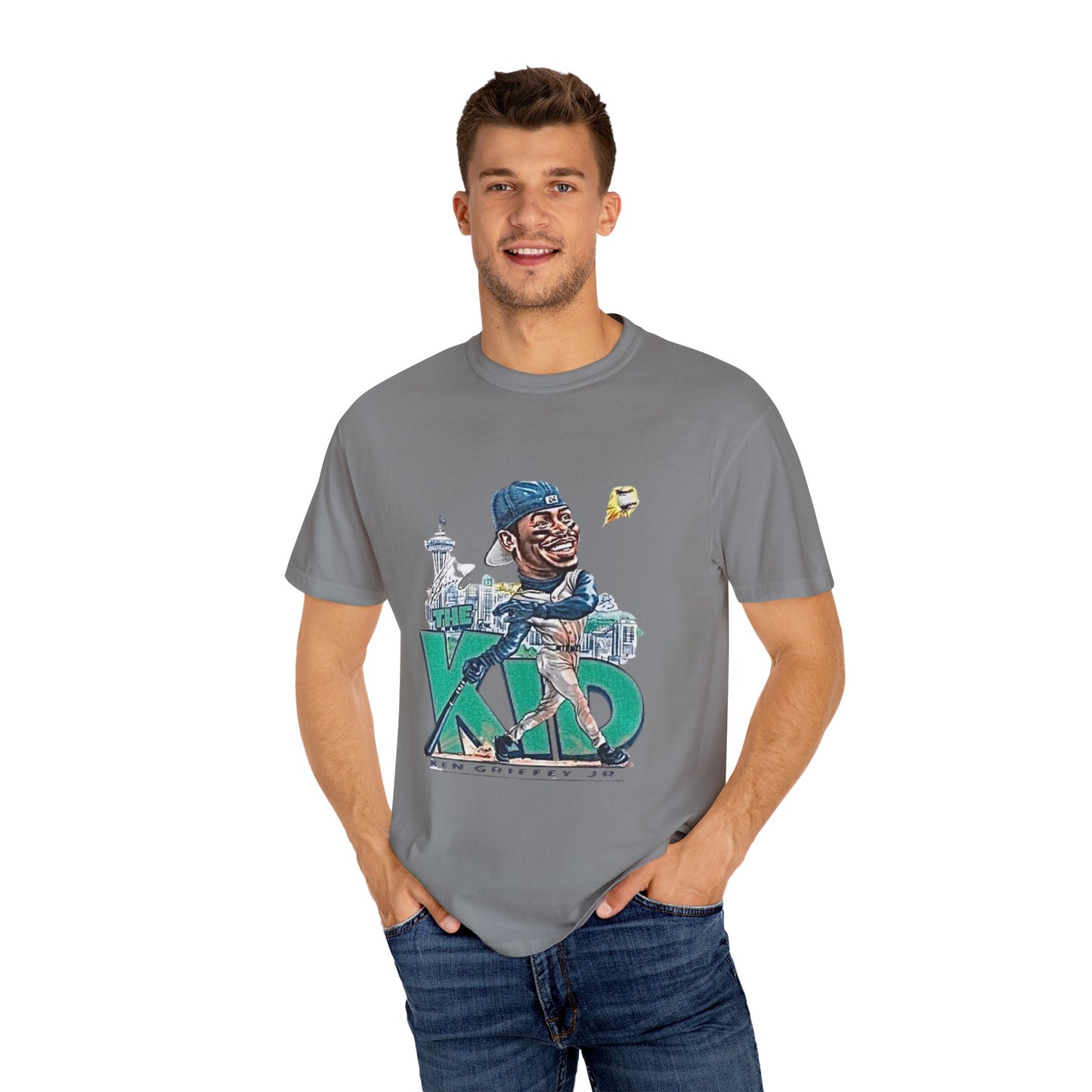 Ken Griffey Jr. Swing Home Run Seattle Mariners, MLB The Kid Tee, Baseball