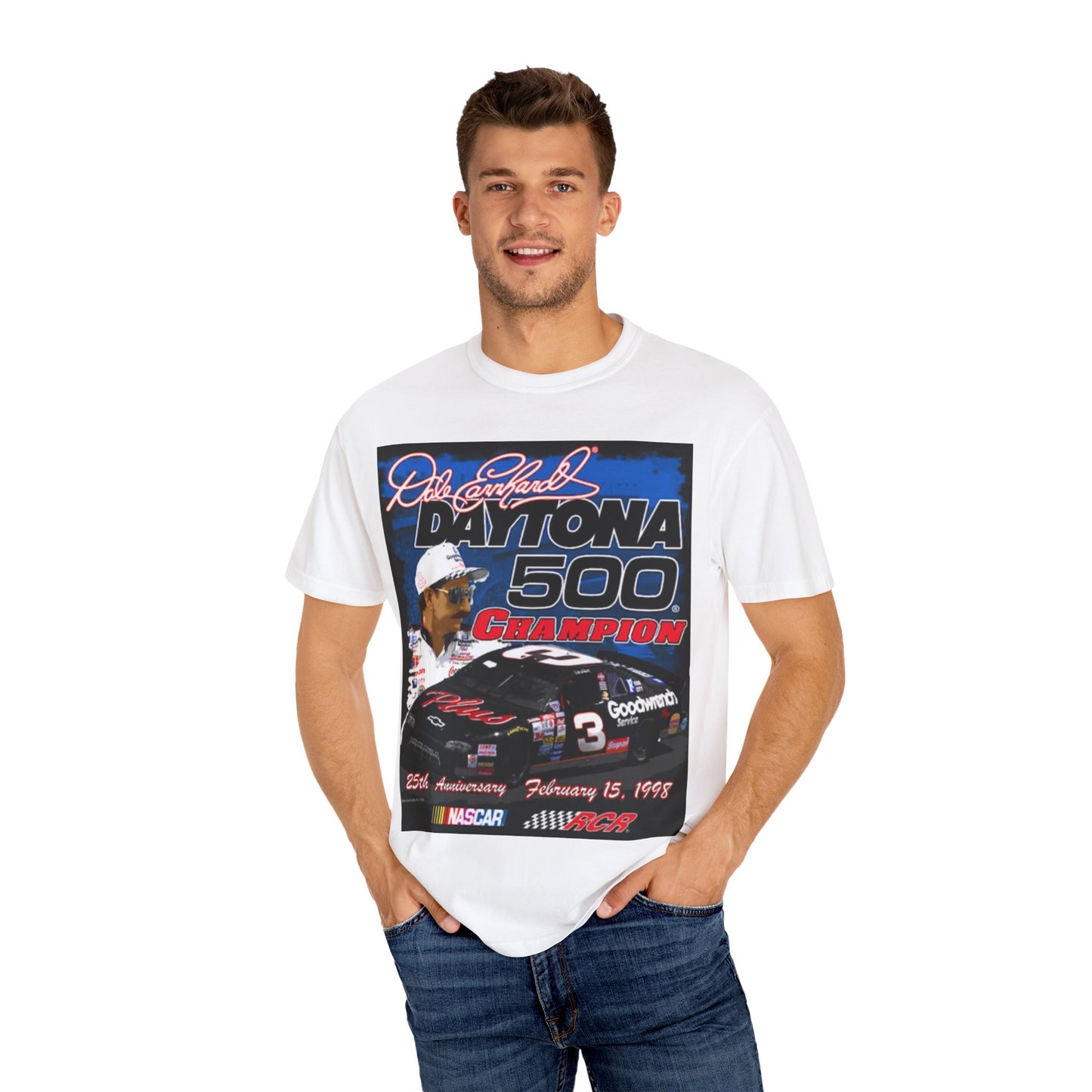 Vintage Dale Earnhardt 1998 25th Anniversary T-shirt, NASCAR Fan Shirt, Daytona