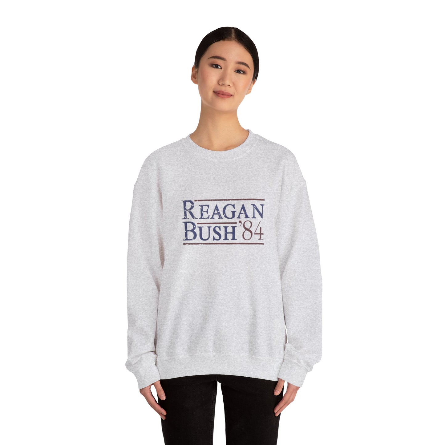 Political Campaign Reagan/Bush 84 Presidential USA Sweatshirt, Unisex Crewneck