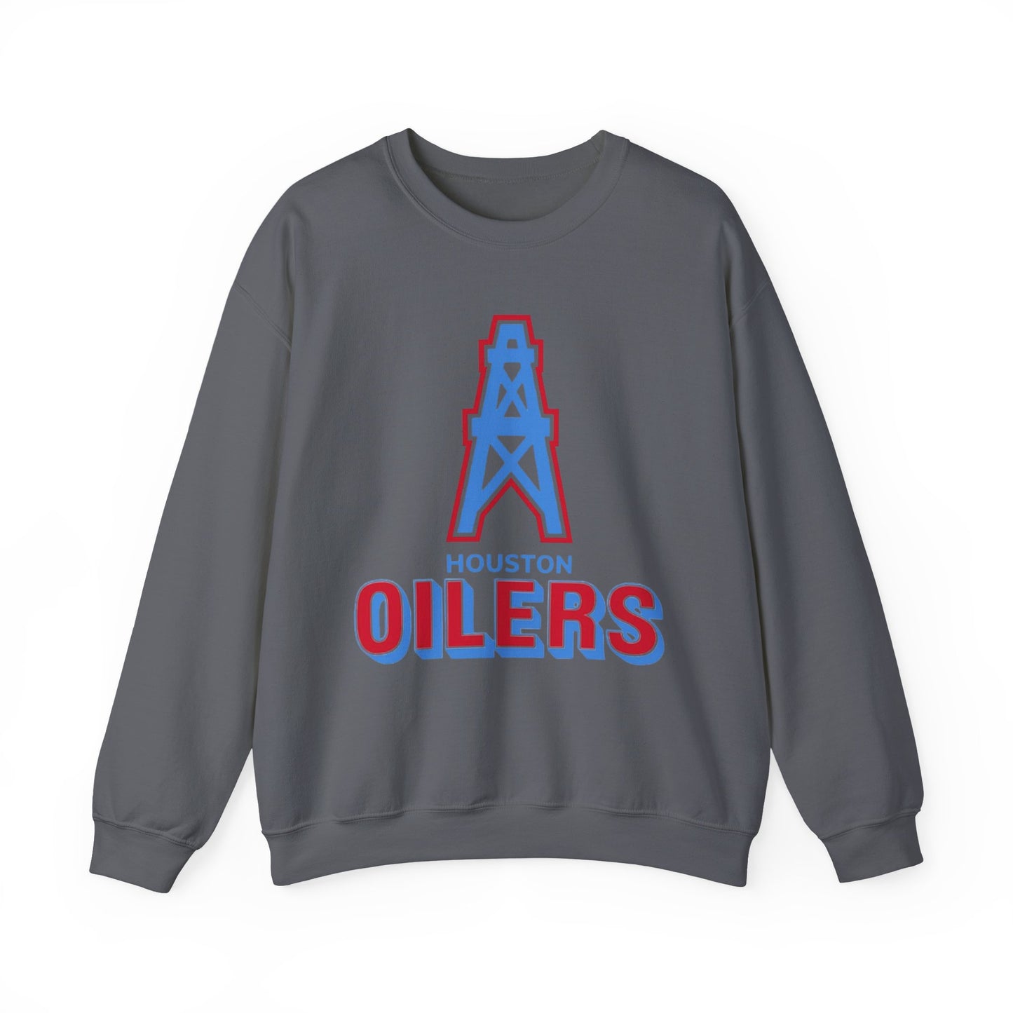 Houston Oilers Throwback Sweatshirt, Unisex NFL Football Crewneck, Vintage 1960