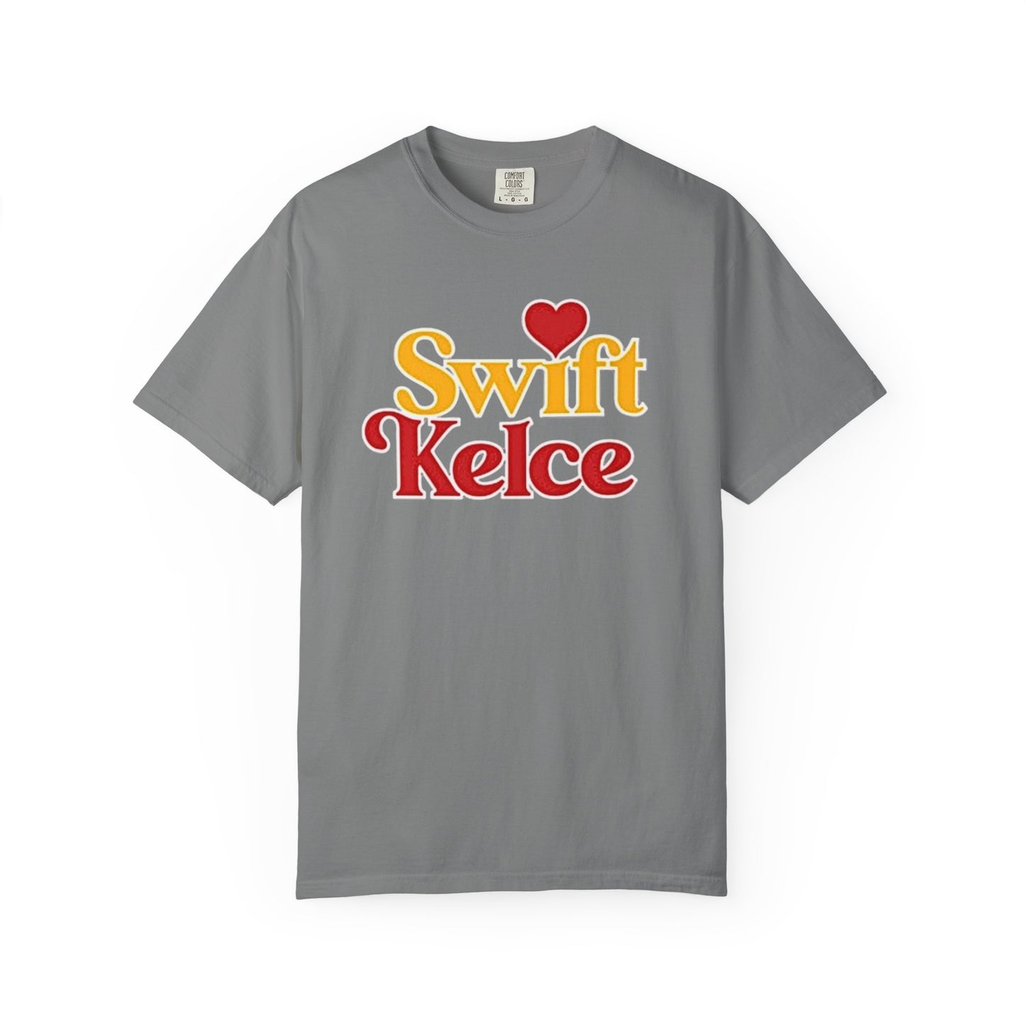 Kansas City Chiefs Football Tee, Travis Kelce #87, Swiftie Love Shirt with Heart