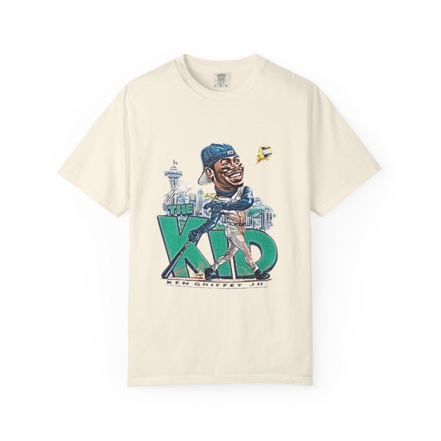 Ken Griffey Jr. Swing Home Run Seattle Mariners, MLB The Kid Tee, Baseball
