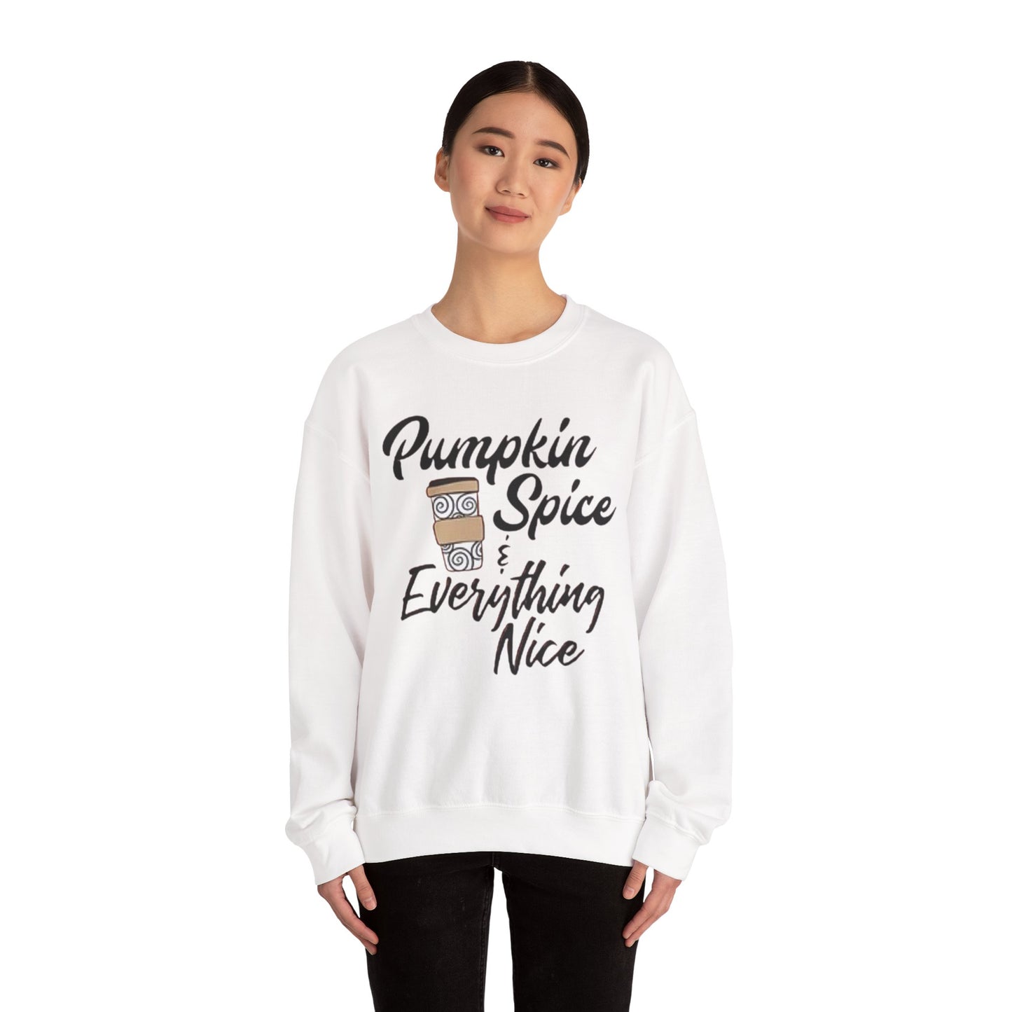 Fall Pumpkin Spice & Everything Nice Latte Fall Lover Gift, Unisex Sweatshirt,